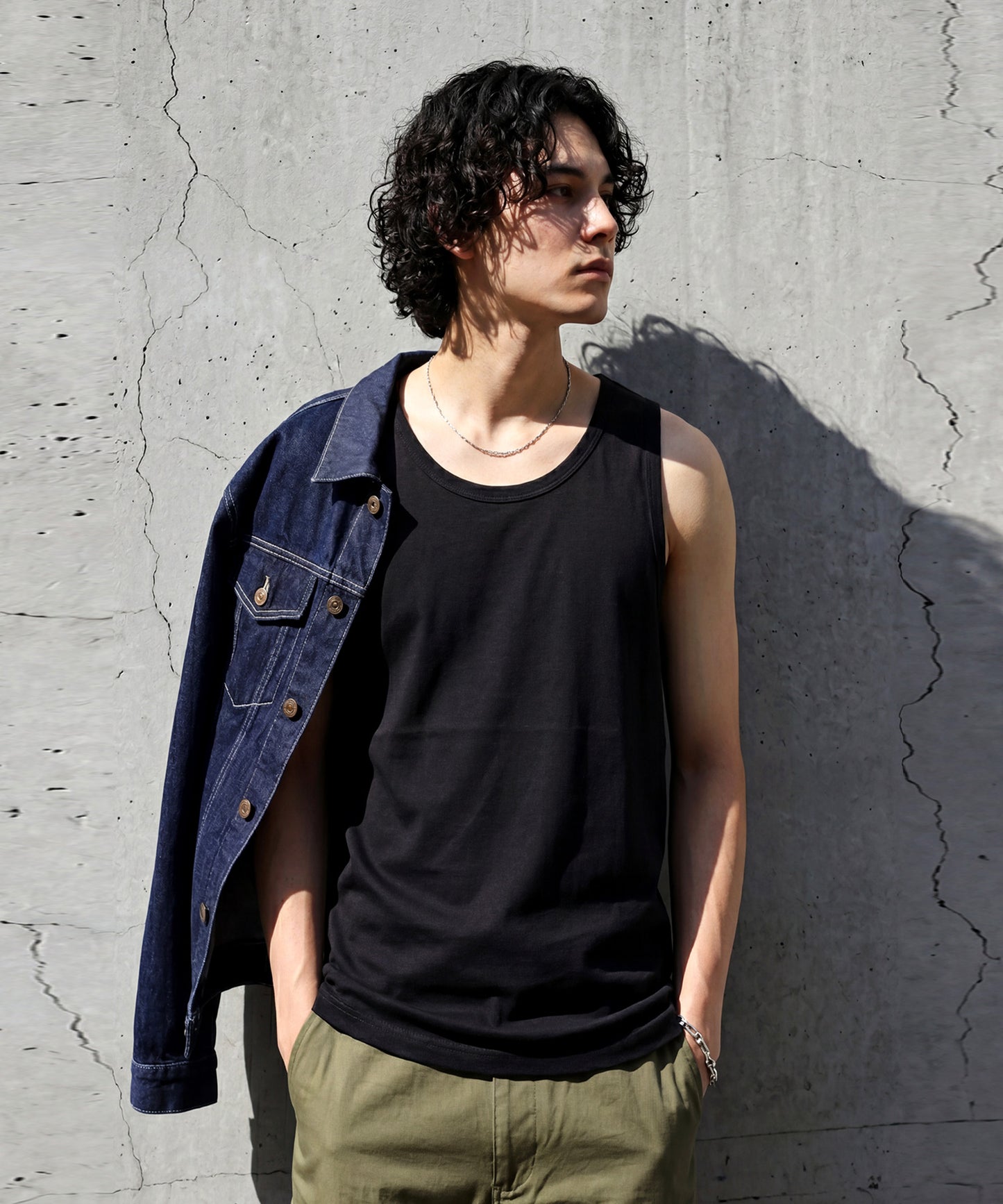 Sweat-Stain Resistant 100% Cotton U-Neck Tank Top Men’s