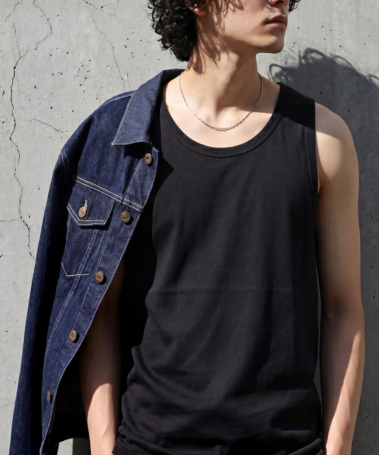 Sweat-Stain Resistant 100% Cotton U-Neck Tank Top Men’s