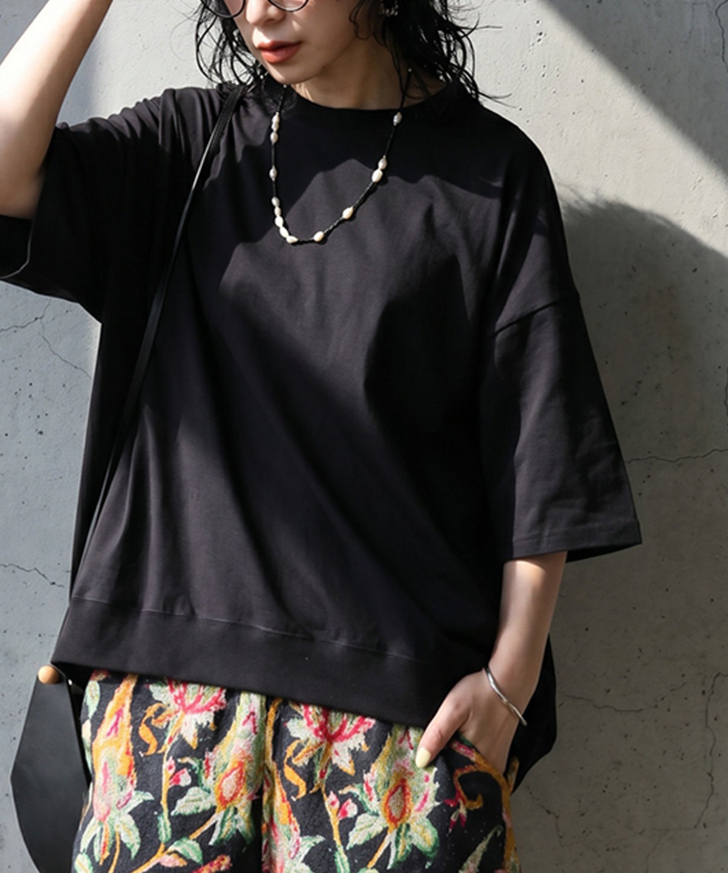 100% Cotton Drop Shoulder T-Shirt Ladies