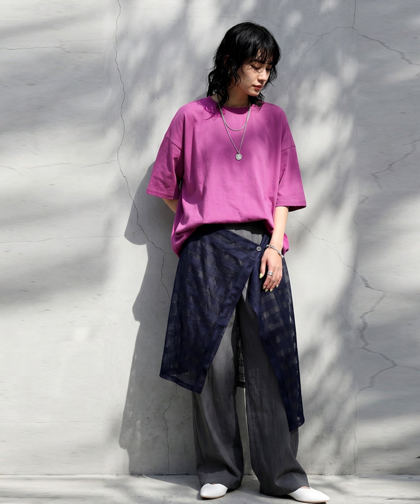 100% Cotton Drop Shoulder T-Shirt Ladies
