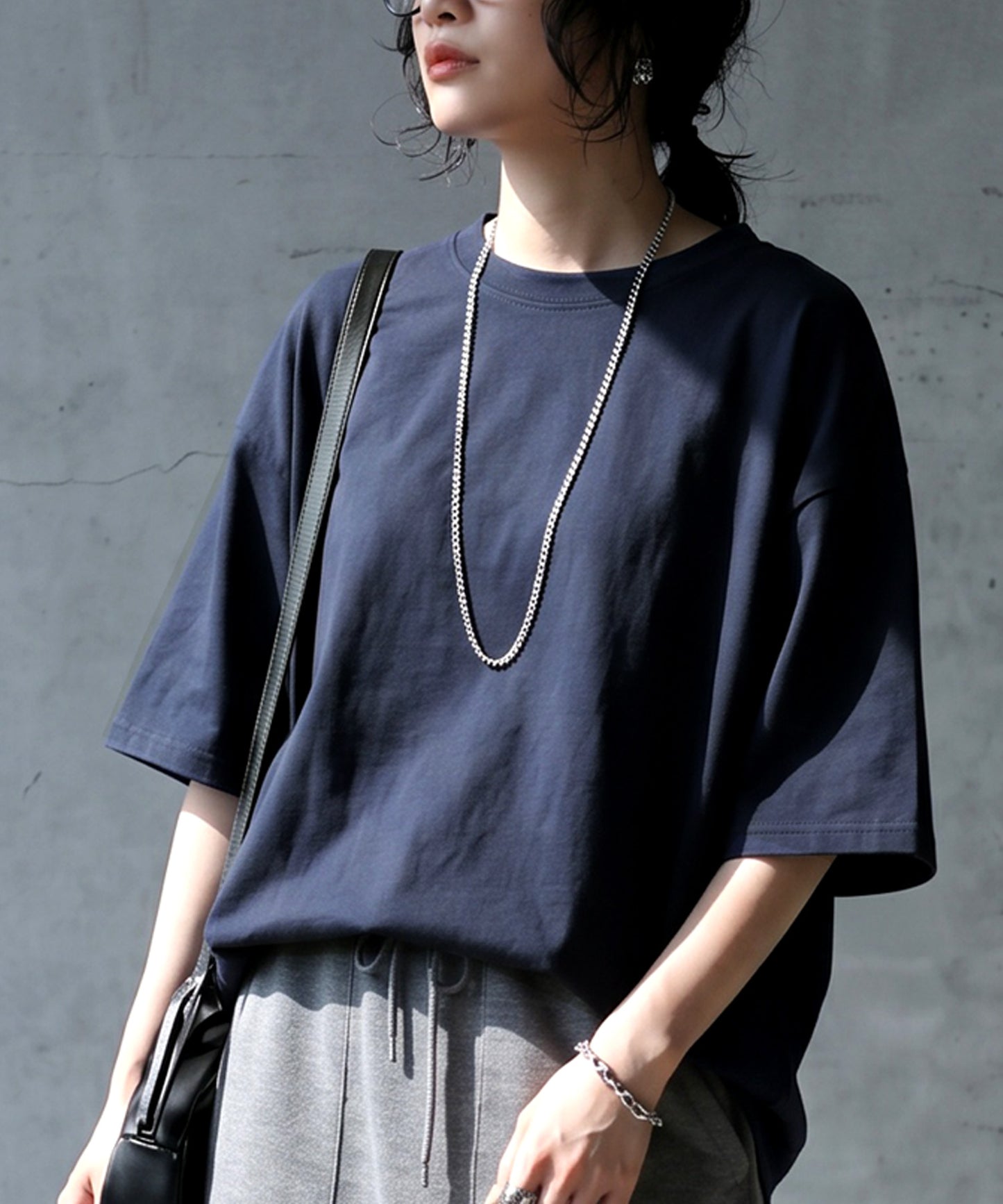 100% Cotton Drop Shoulder T-Shirt Ladies