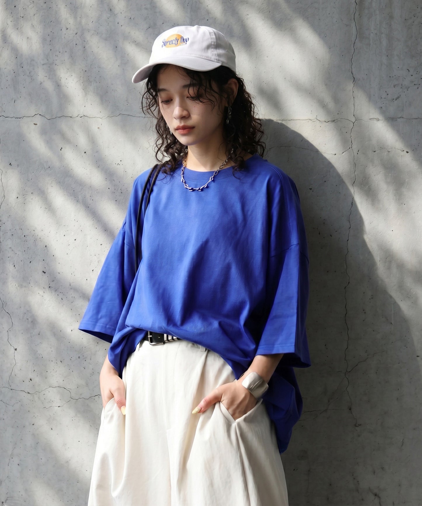 100% Cotton Drop Shoulder T-Shirt Ladies