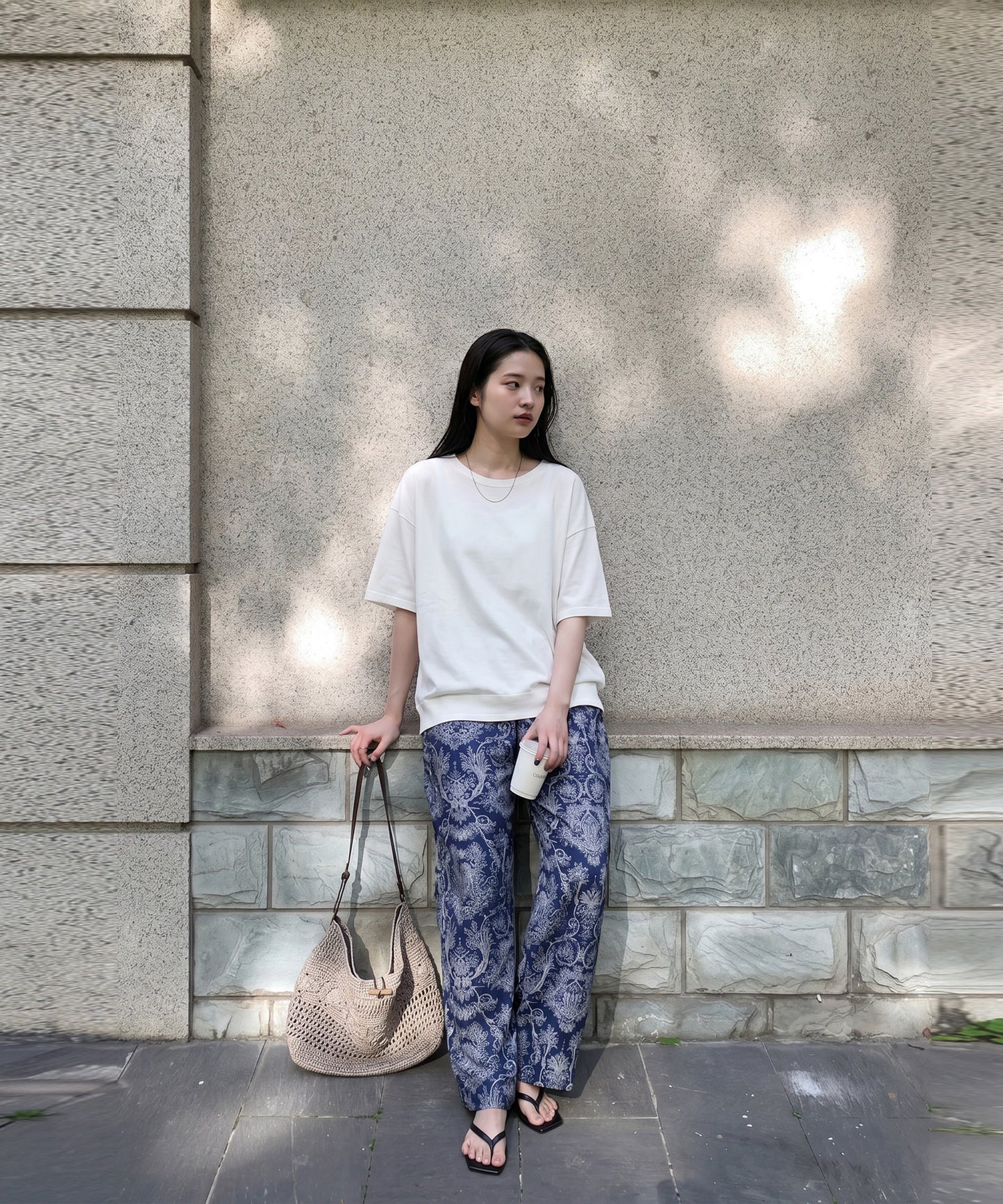 100% Cotton Drop Shoulder T-Shirt Ladies