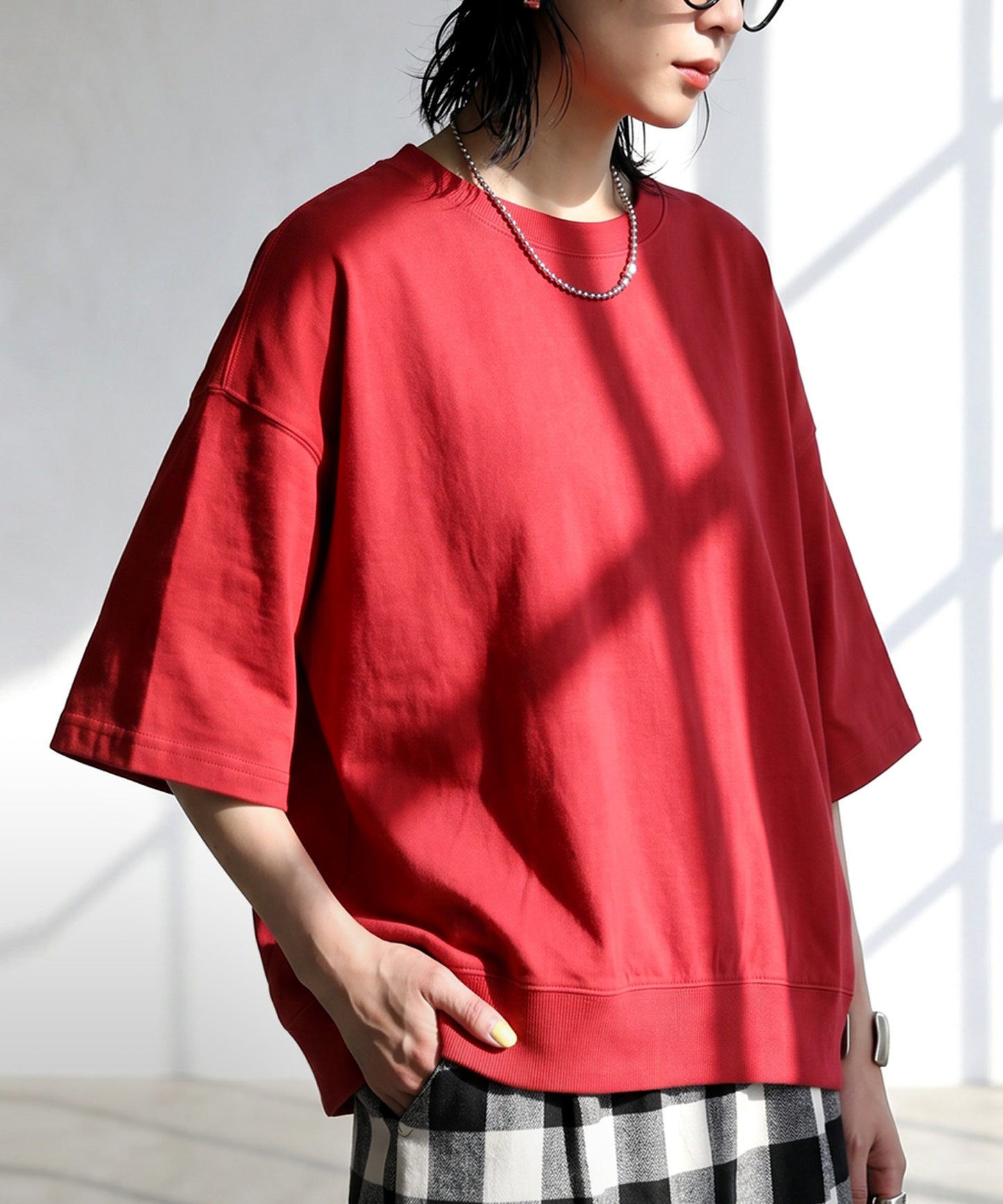 100% Cotton Drop Shoulder T-Shirt Ladies