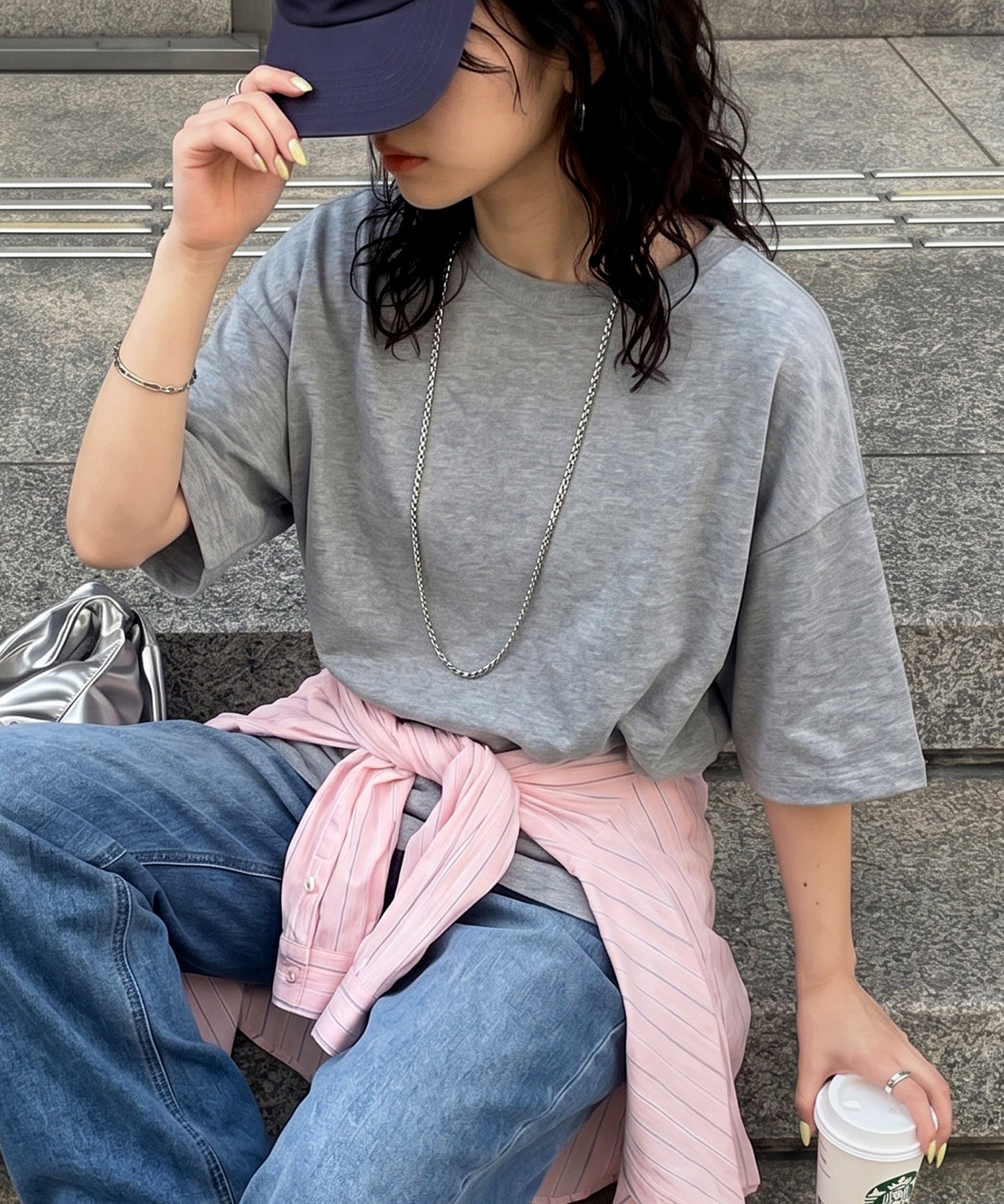 100% Cotton Drop Shoulder T-Shirt Ladies