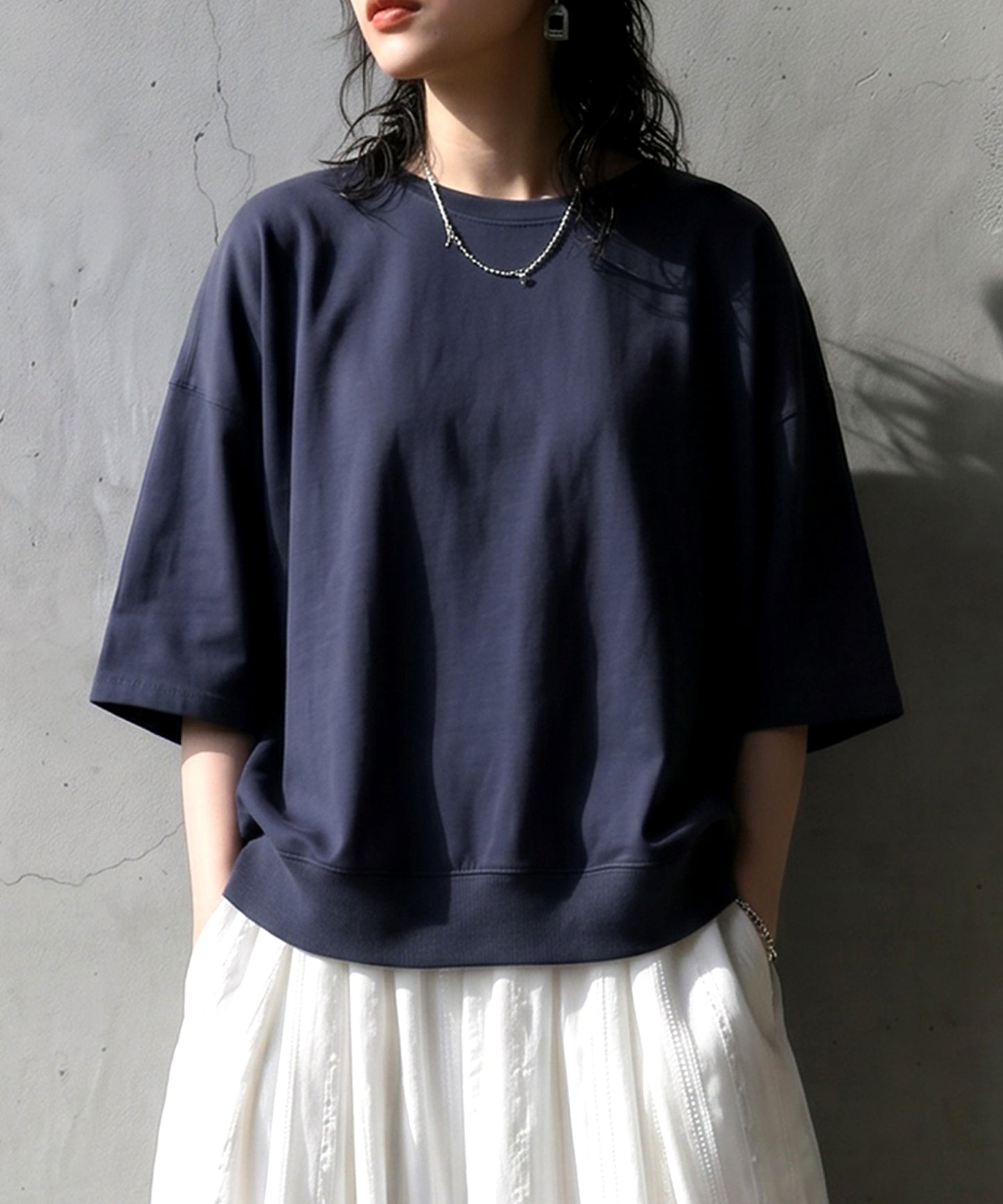 100% Cotton Drop Shoulder T-Shirt Ladies
