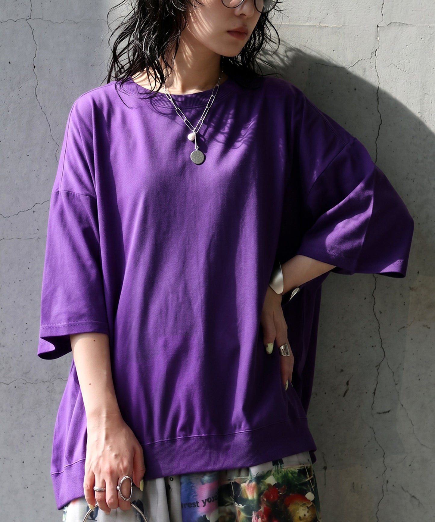 100% Cotton Drop Shoulder T-Shirt Ladies