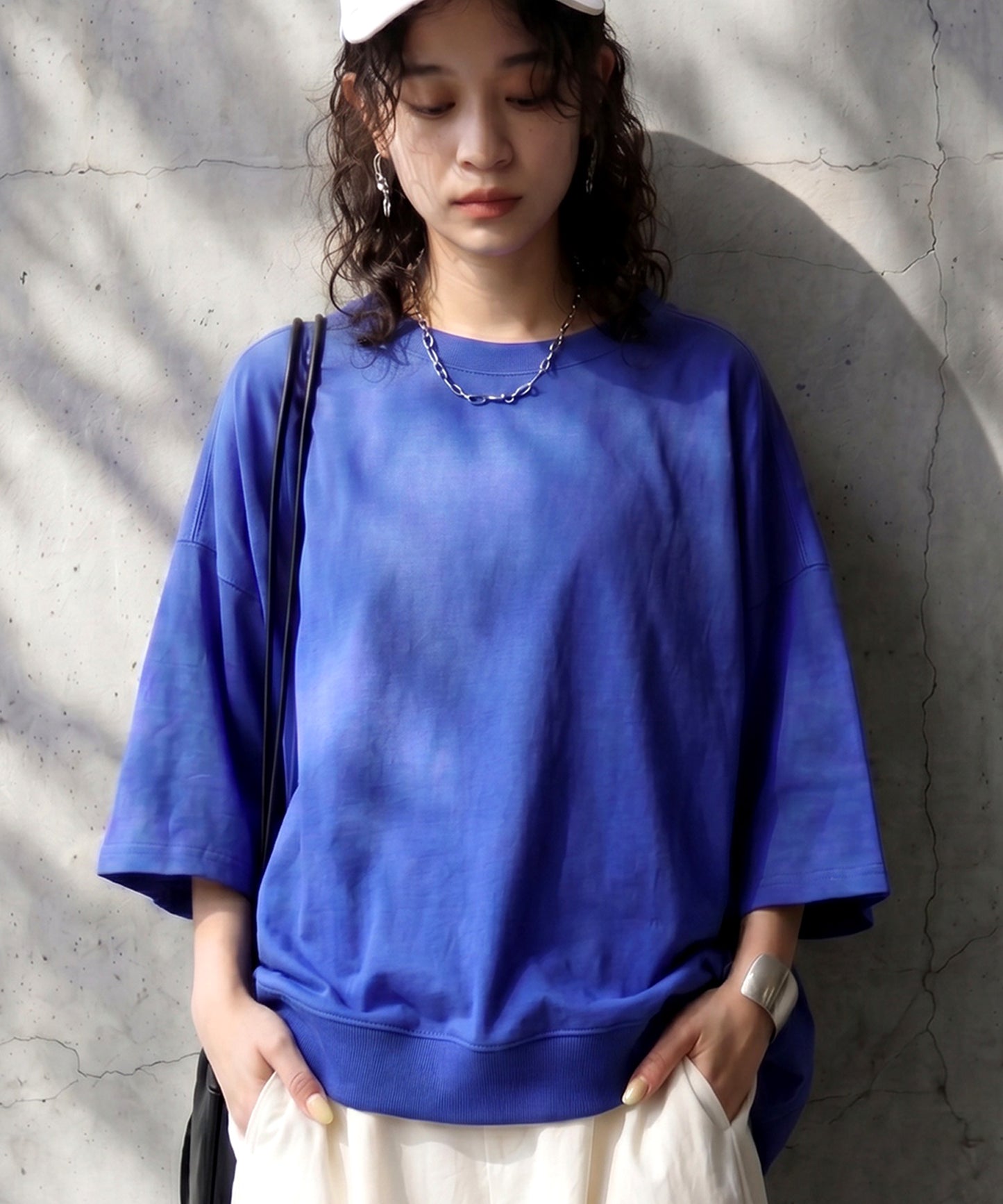 100% Cotton Drop Shoulder T-Shirt Ladies