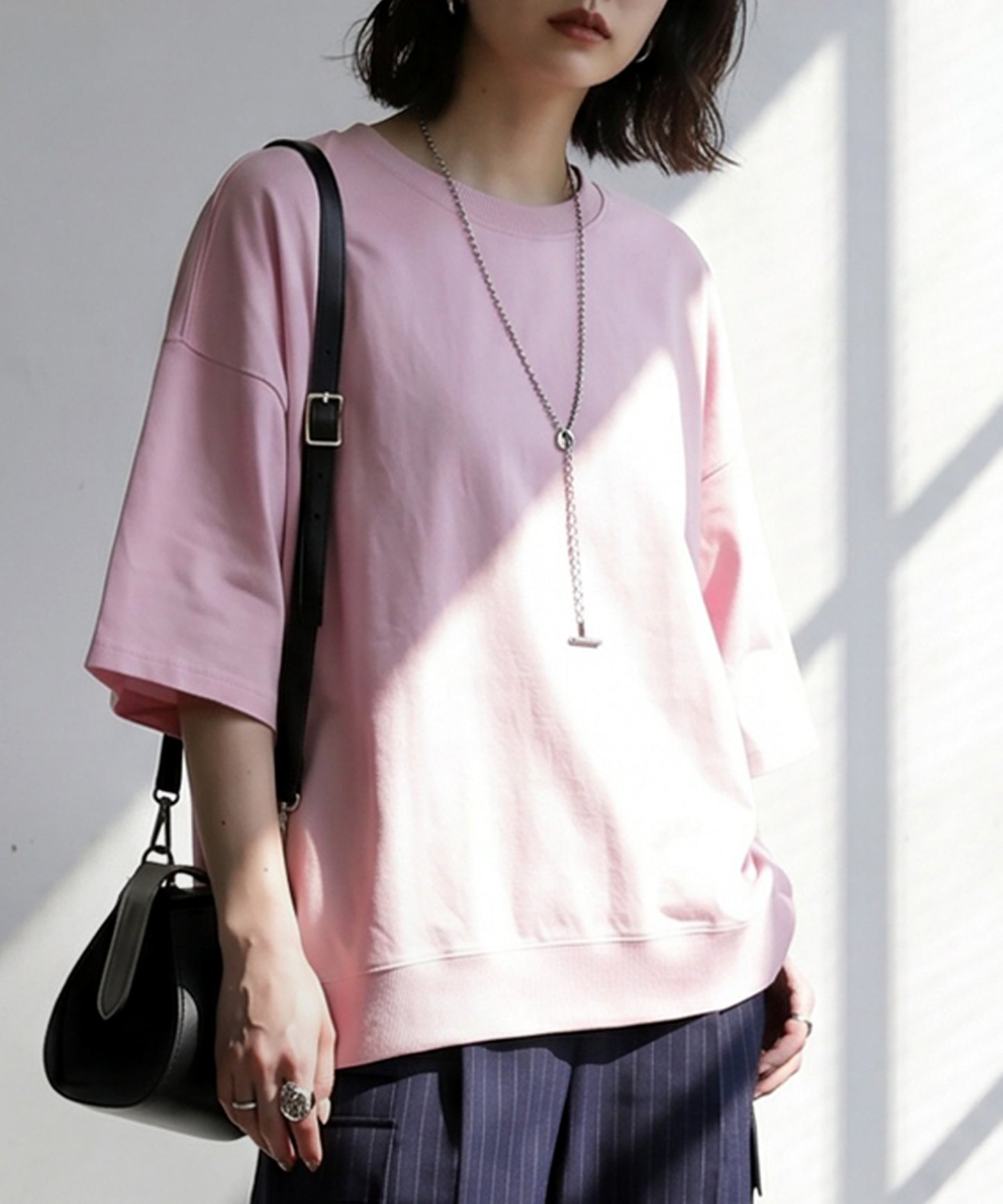 100% Cotton Drop Shoulder T-Shirt Ladies