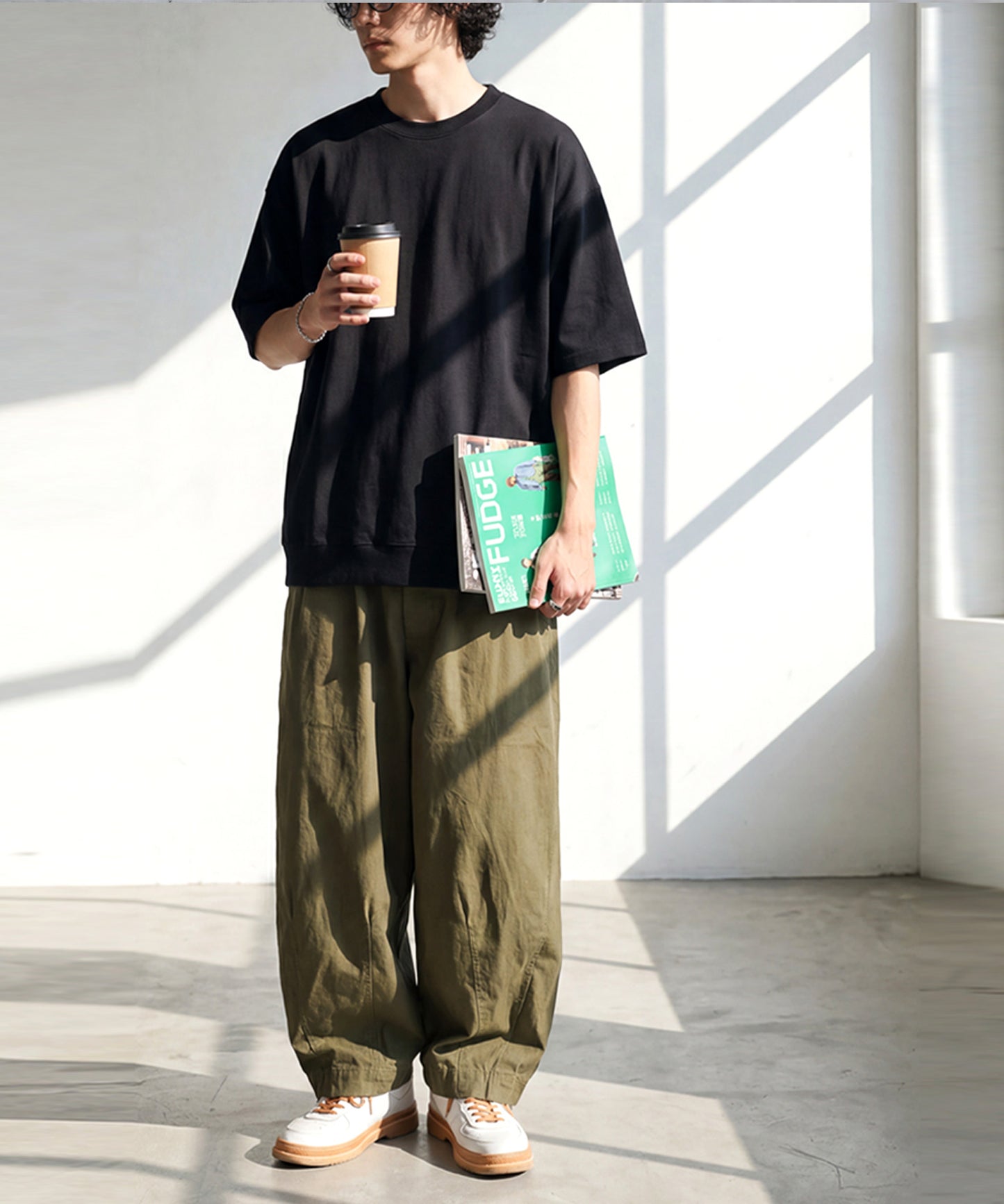 100% Cotton Drop Shoulder T-Shirt Men’s