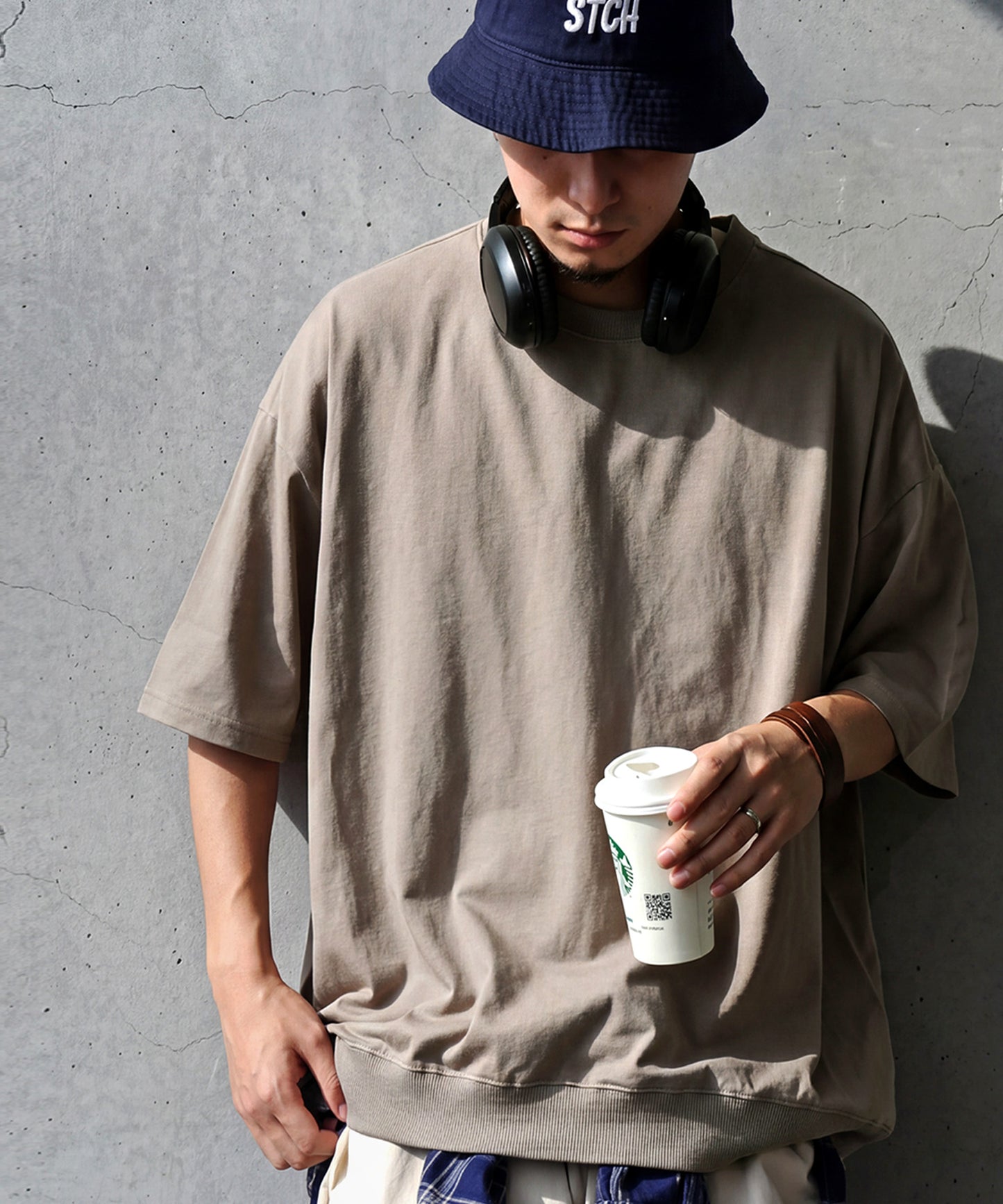 100% Cotton Drop Shoulder T-Shirt Men’s