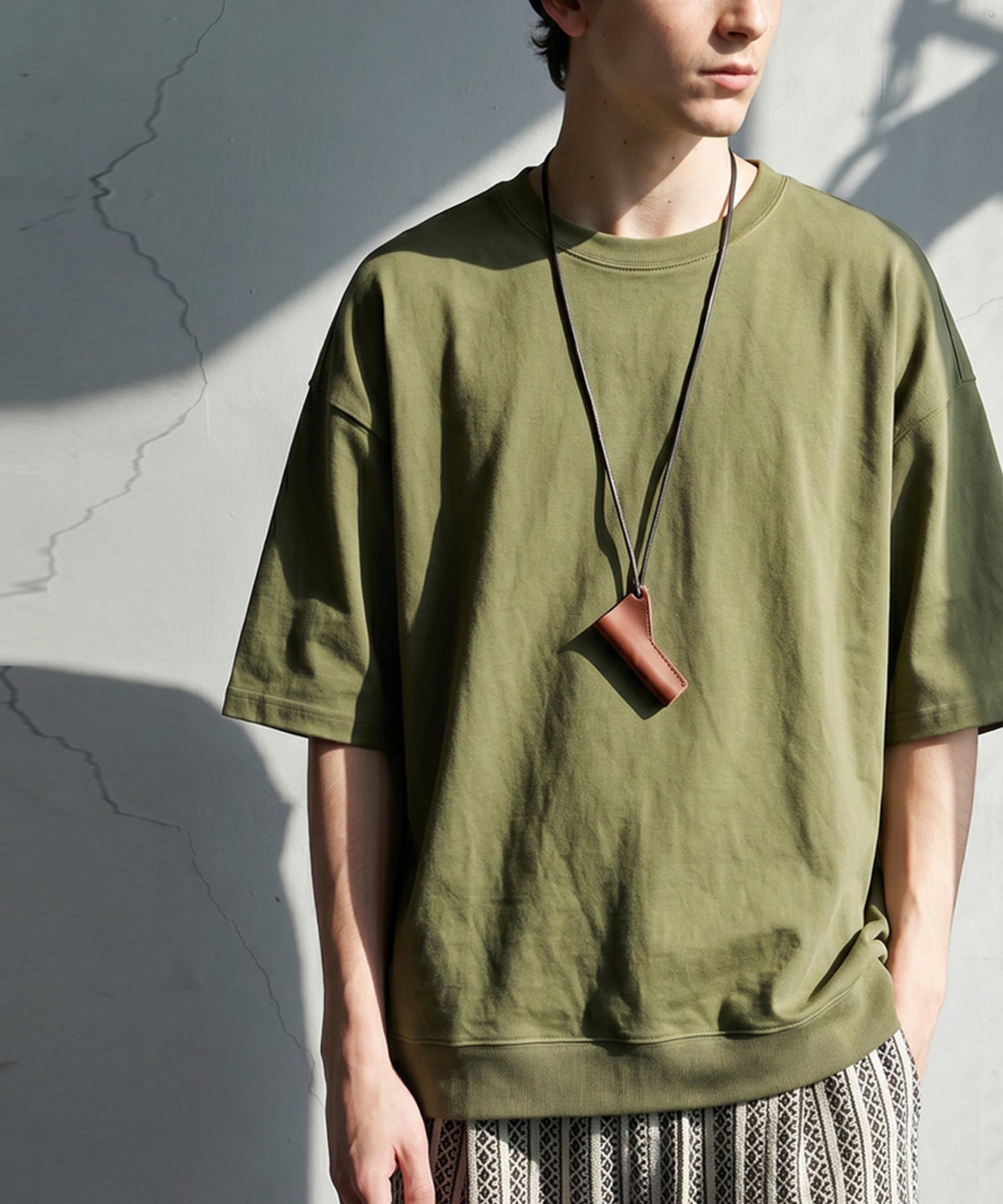 100% Cotton Drop Shoulder T-Shirt Men’s