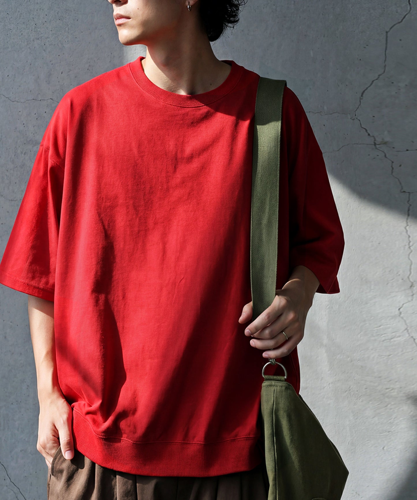 100% Cotton Drop Shoulder T-Shirt Men’s