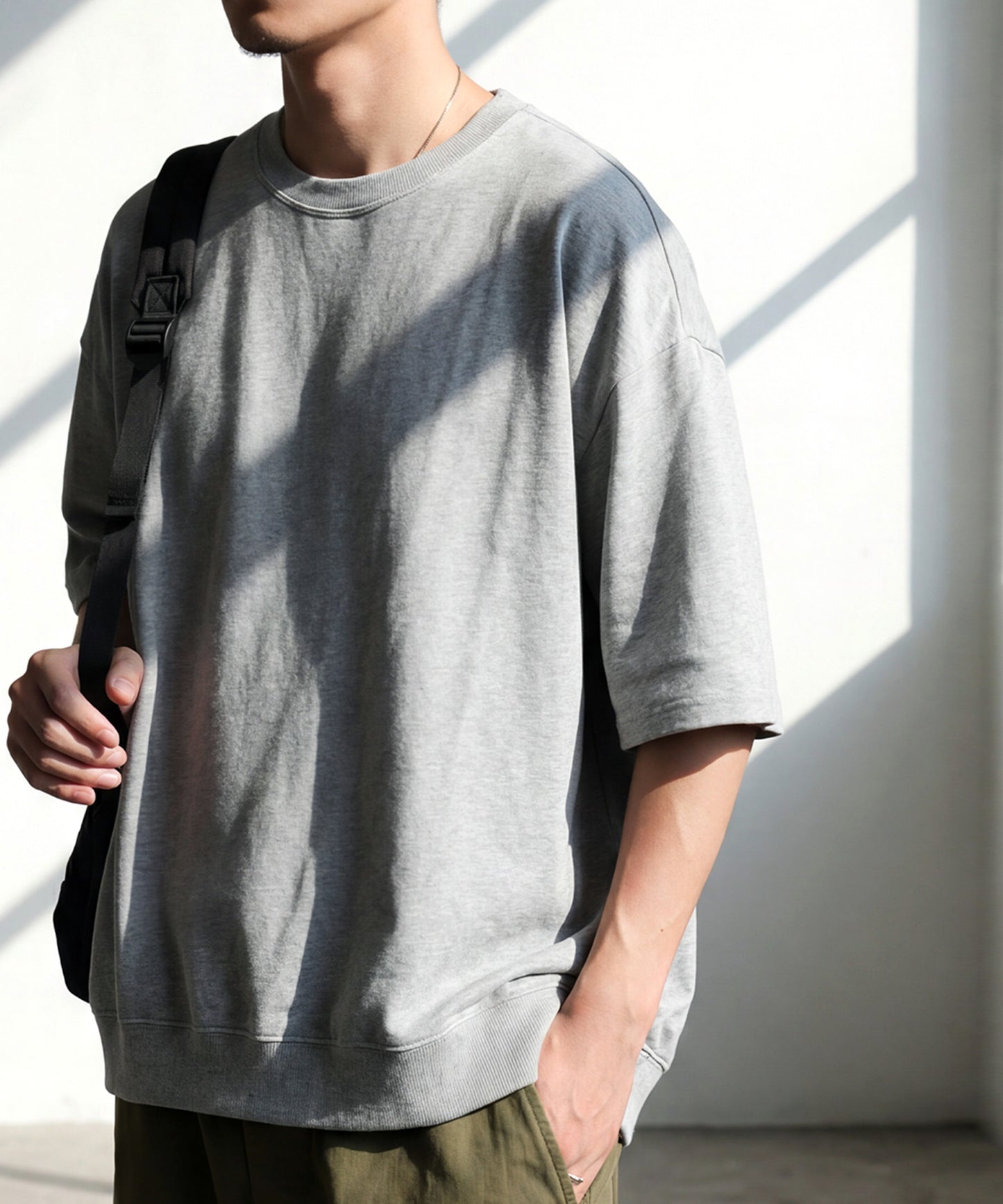 100% Cotton Drop Shoulder T-Shirt Men’s