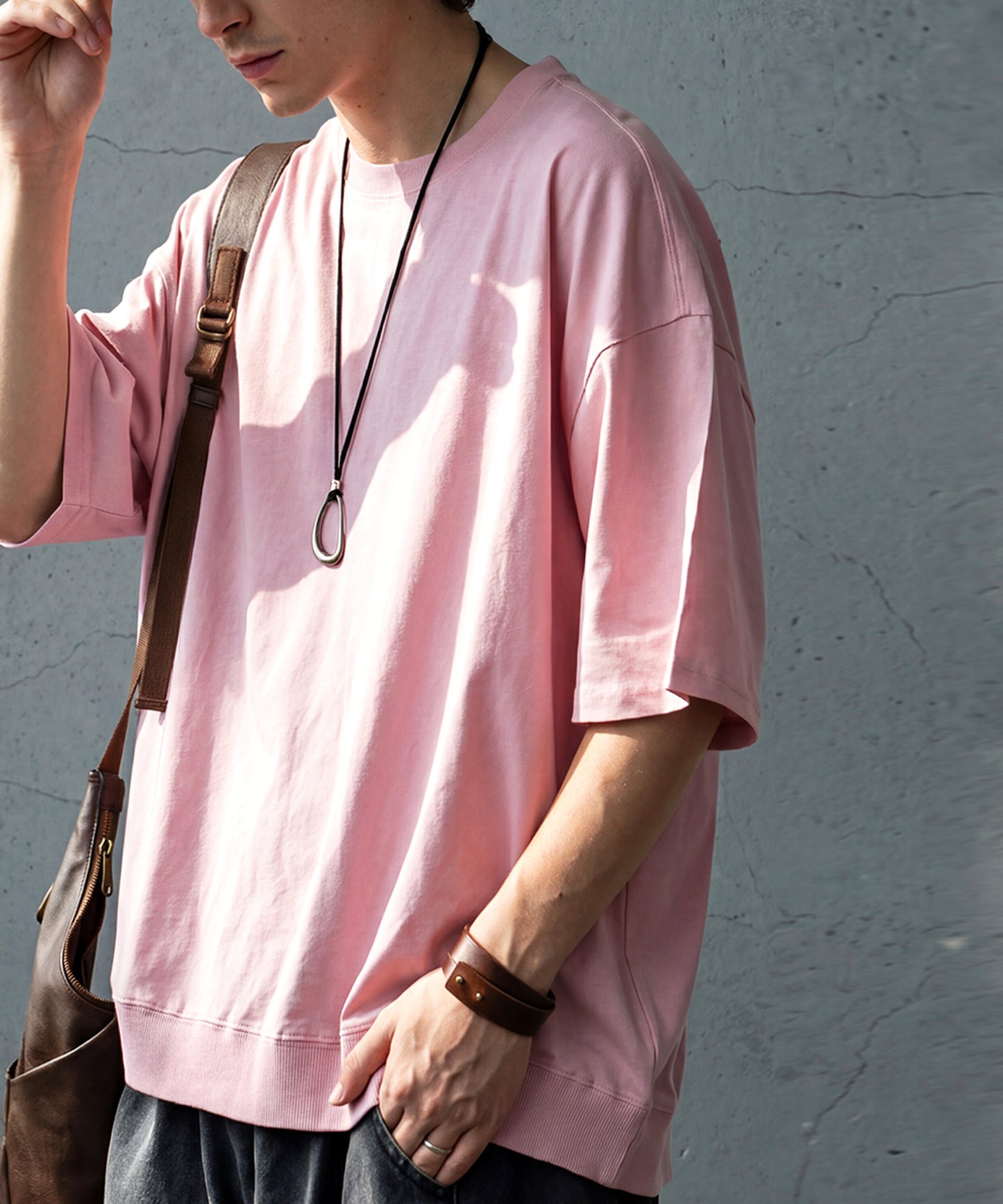 100% Cotton Drop Shoulder T-Shirt Men’s