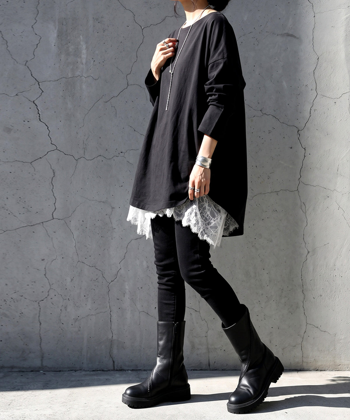 100% Cotton, Sweat Stain Resistant, Crew Neck Long-Sleeve T-Shirt Ladies