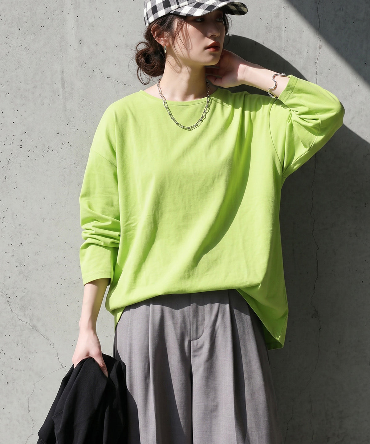 100% Cotton, Sweat Stain Resistant, Crew Neck Long-Sleeve T-Shirt Ladies