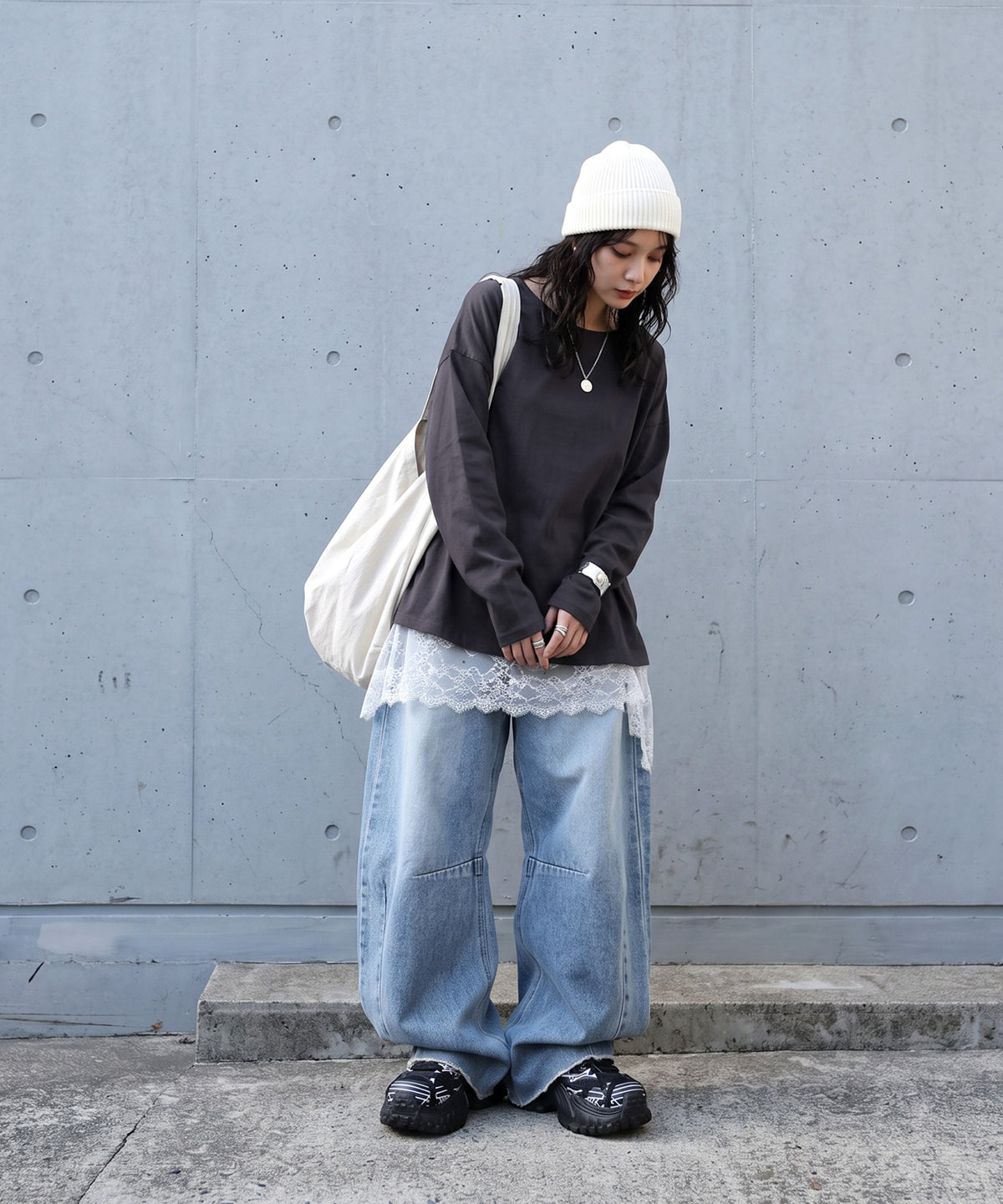 100% Cotton, Sweat Stain Resistant, Crew Neck Long-Sleeve T-Shirt Ladies