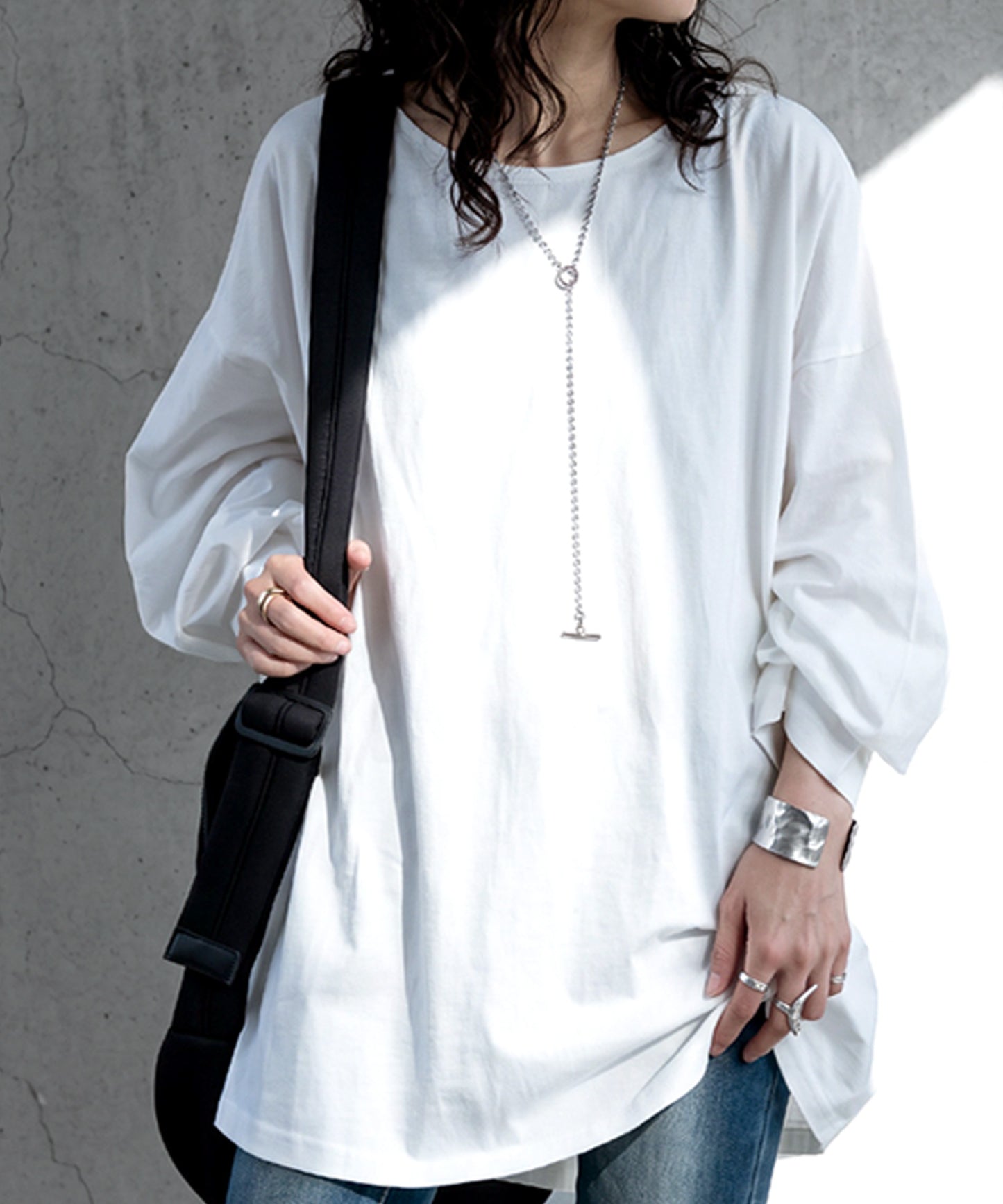 100% Cotton, Sweat Stain Resistant, Crew Neck Long-Sleeve T-Shirt Ladies