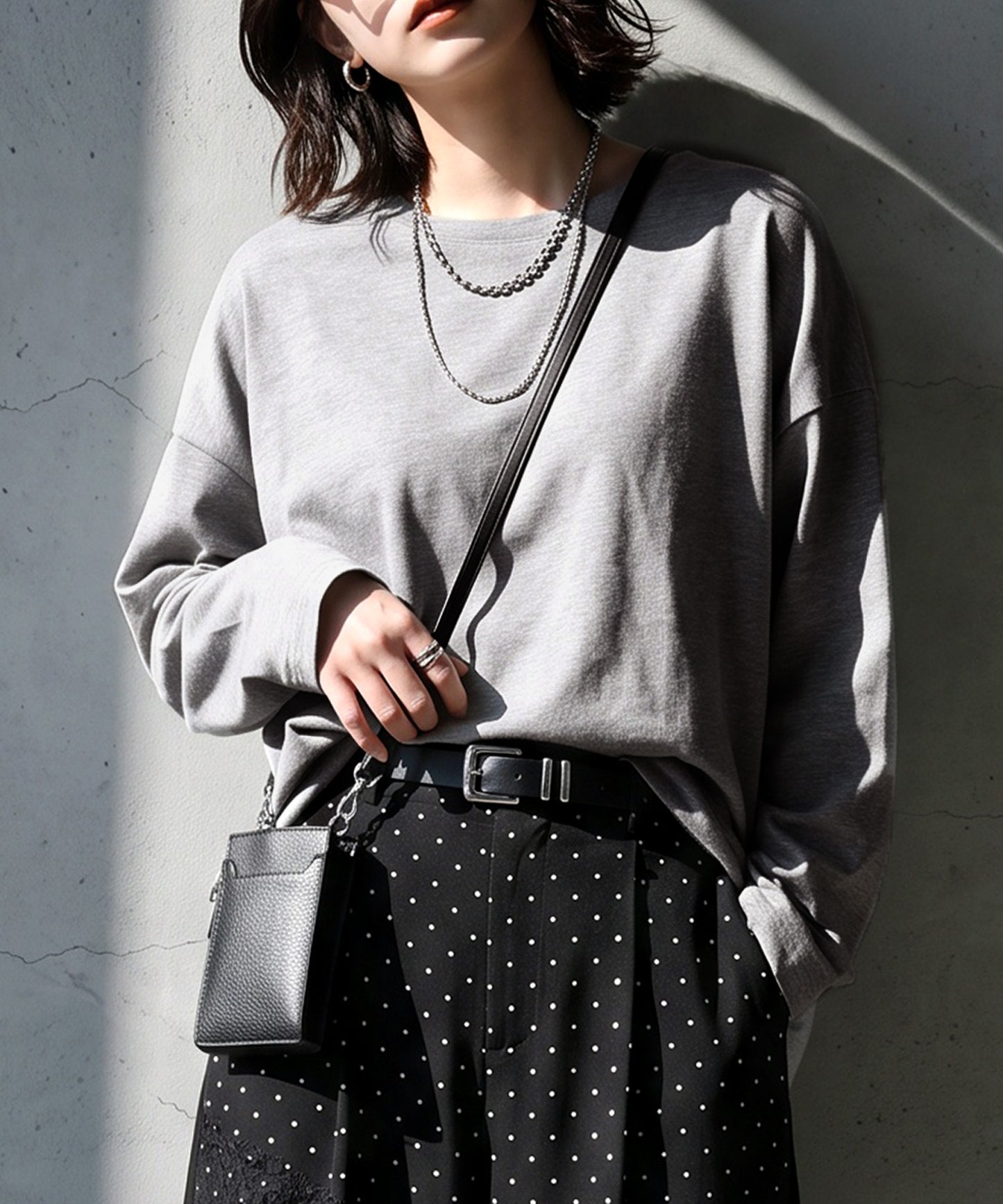 100% Cotton, Sweat Stain Resistant, Crew Neck Long-Sleeve T-Shirt Ladies