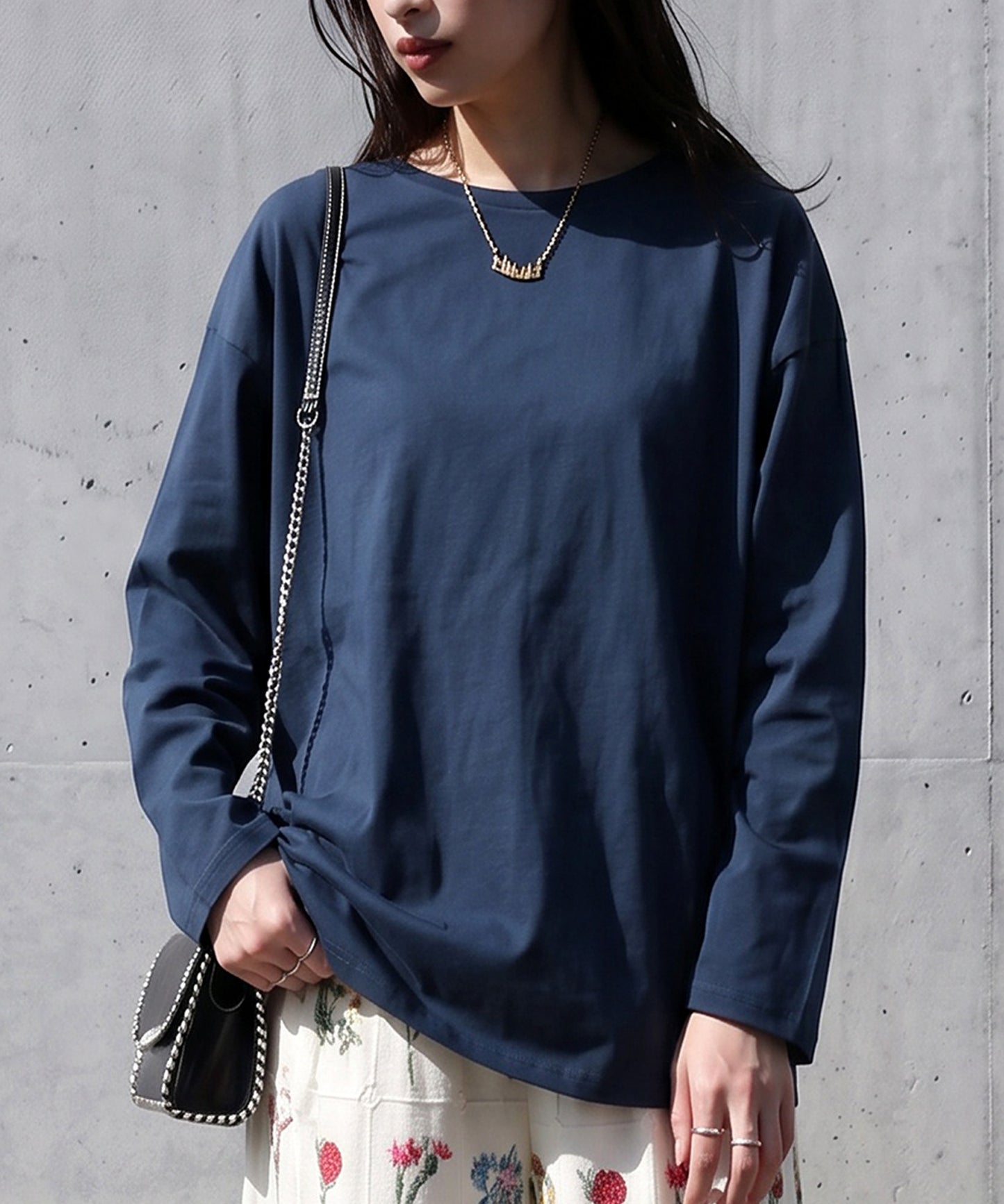 100% Cotton, Sweat Stain Resistant, Crew Neck Long-Sleeve T-Shirt Ladies