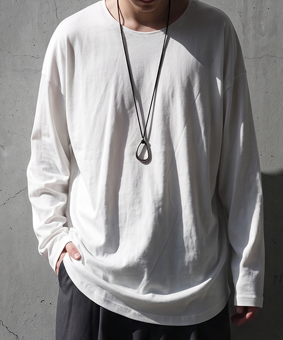 100% Cotton, Sweat Stain Resistant, Crew Neck Long-Sleeve T-Shirt Men’s