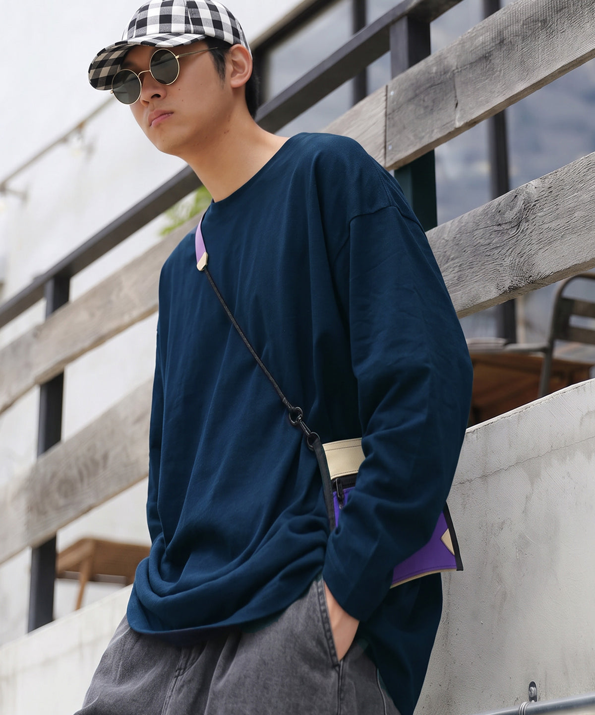 100% Cotton, Sweat Stain Resistant, Crew Neck Long-Sleeve T-Shirt Men’s