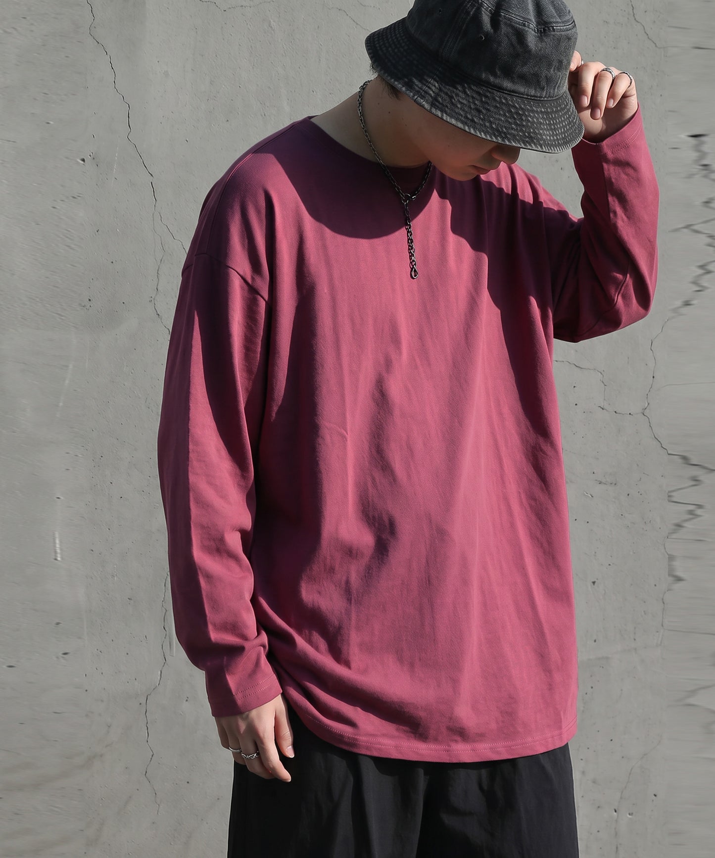 100% Cotton, Sweat Stain Resistant, Crew Neck Long-Sleeve T-Shirt Men’s