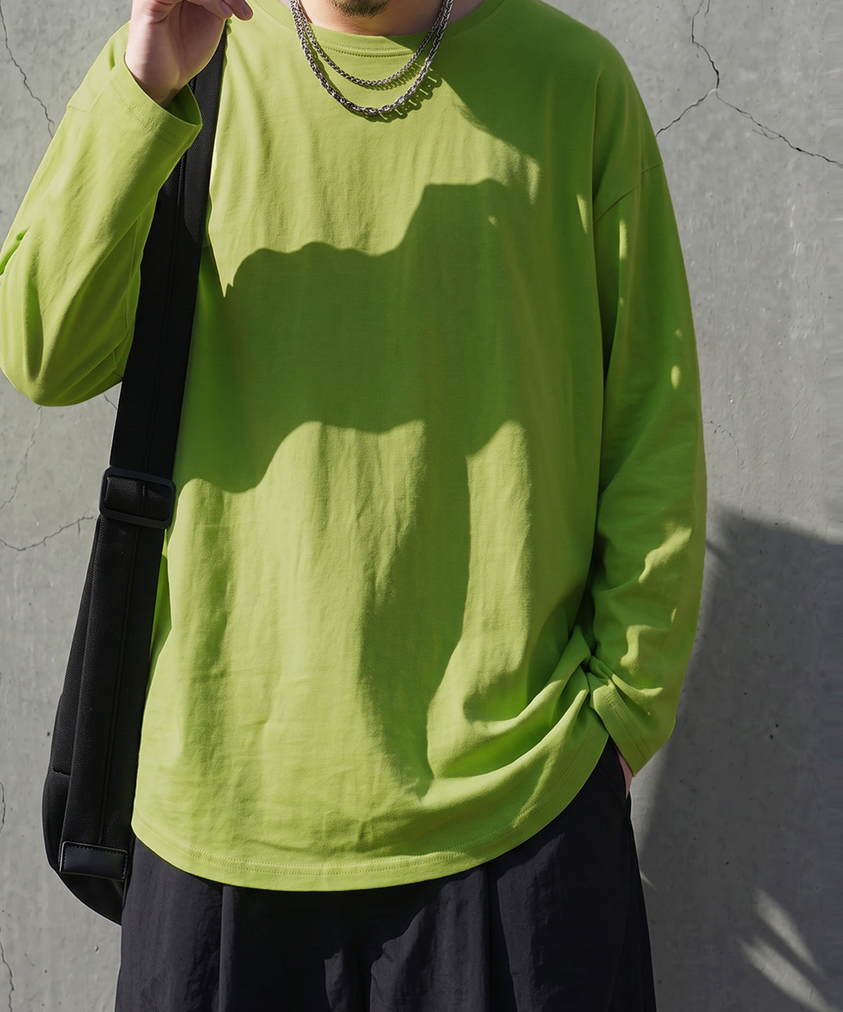 100% Cotton, Sweat Stain Resistant, Crew Neck Long-Sleeve T-Shirt Men’s