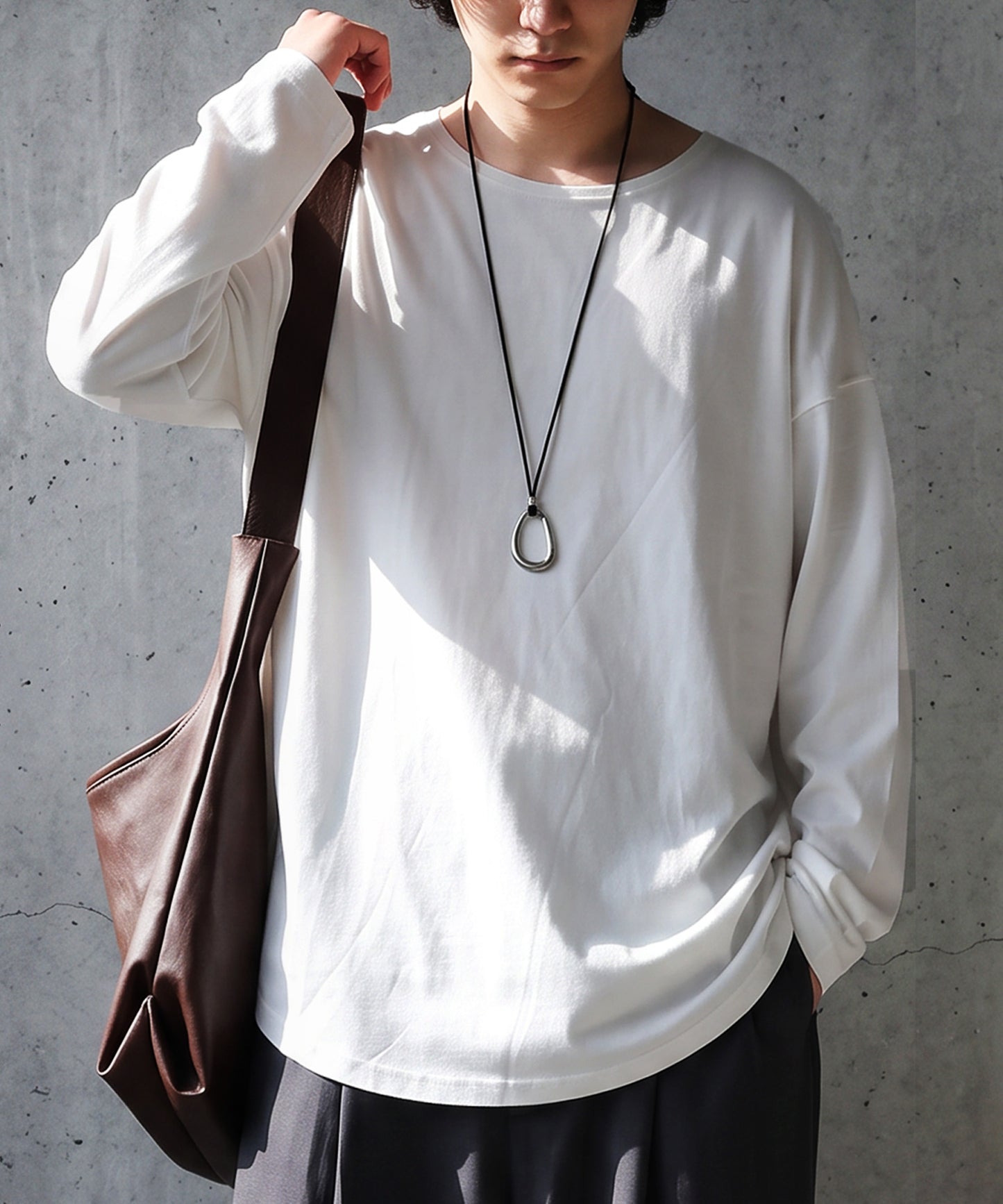 100% Cotton, Sweat Stain Resistant, Crew Neck Long-Sleeve T-Shirt Men’s
