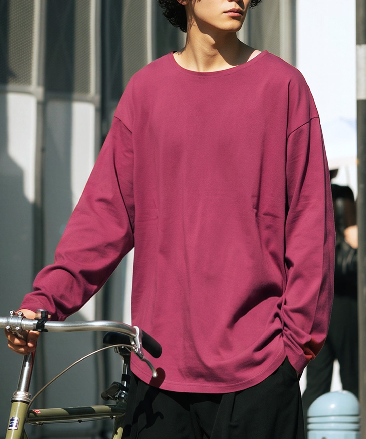 100% Cotton, Sweat Stain Resistant, Crew Neck Long-Sleeve T-Shirt Men’s