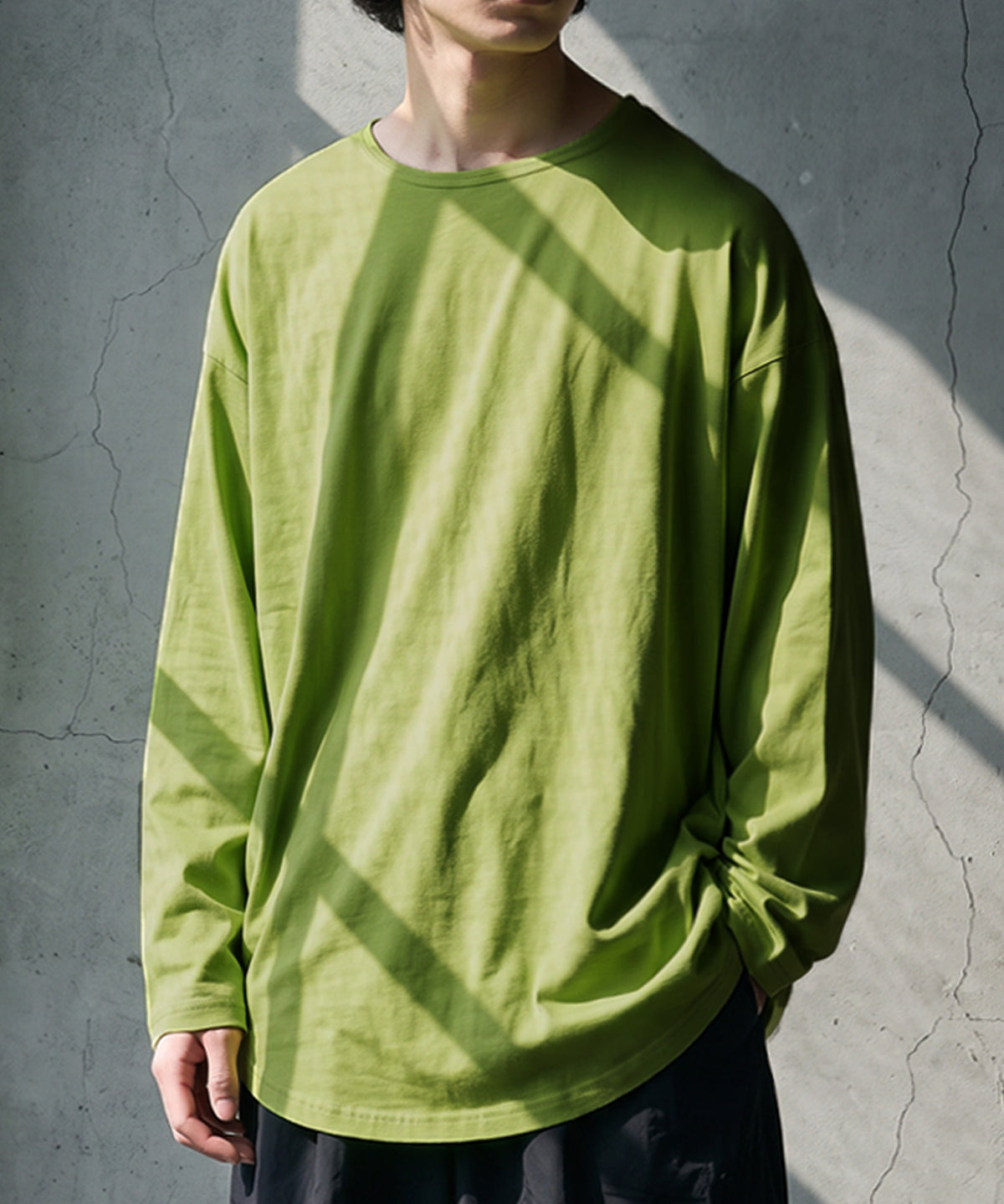 100% Cotton, Sweat Stain Resistant, Crew Neck Long-Sleeve T-Shirt Men’s