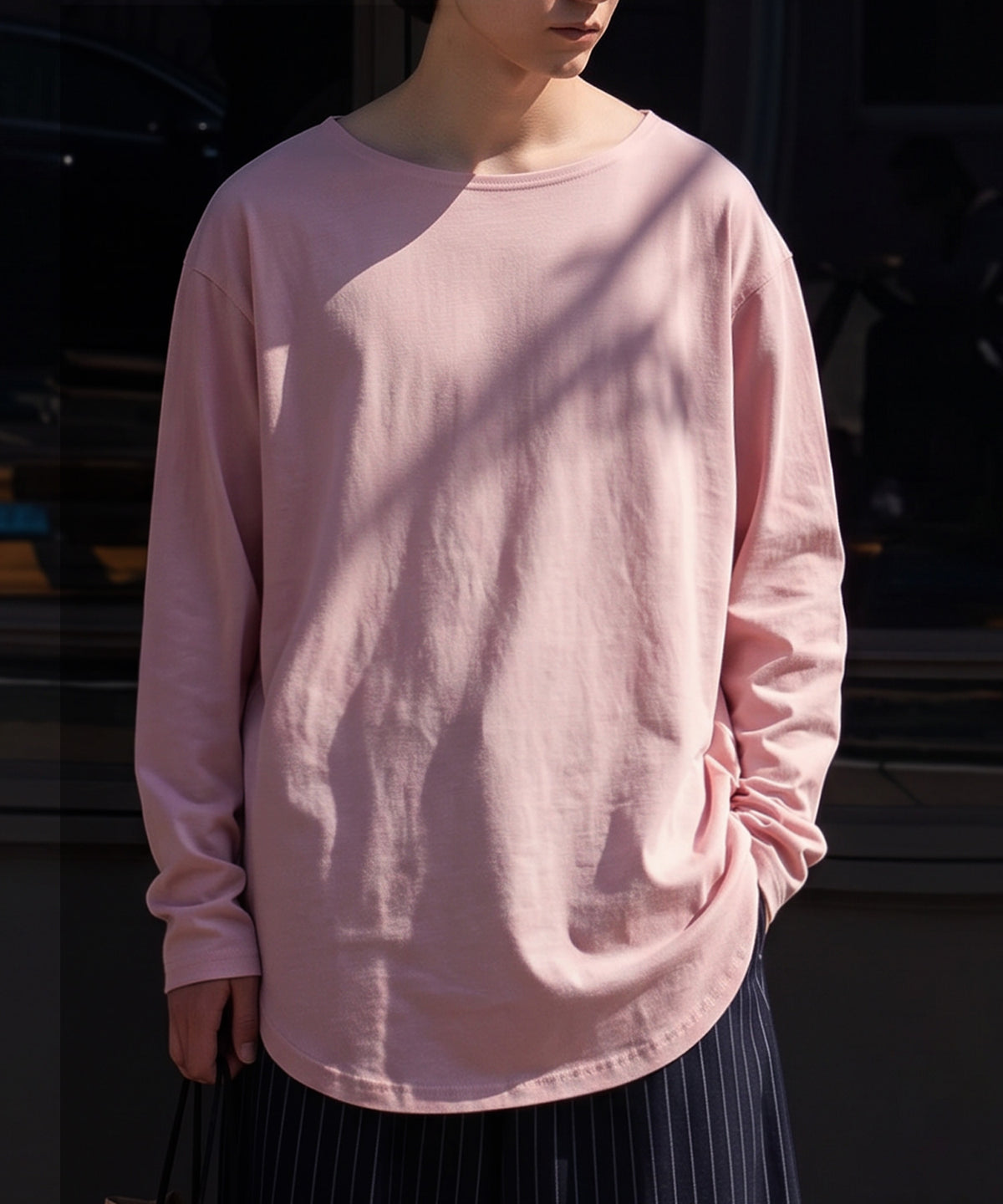 100% Cotton, Sweat Stain Resistant, Crew Neck Long-Sleeve T-Shirt Men’s