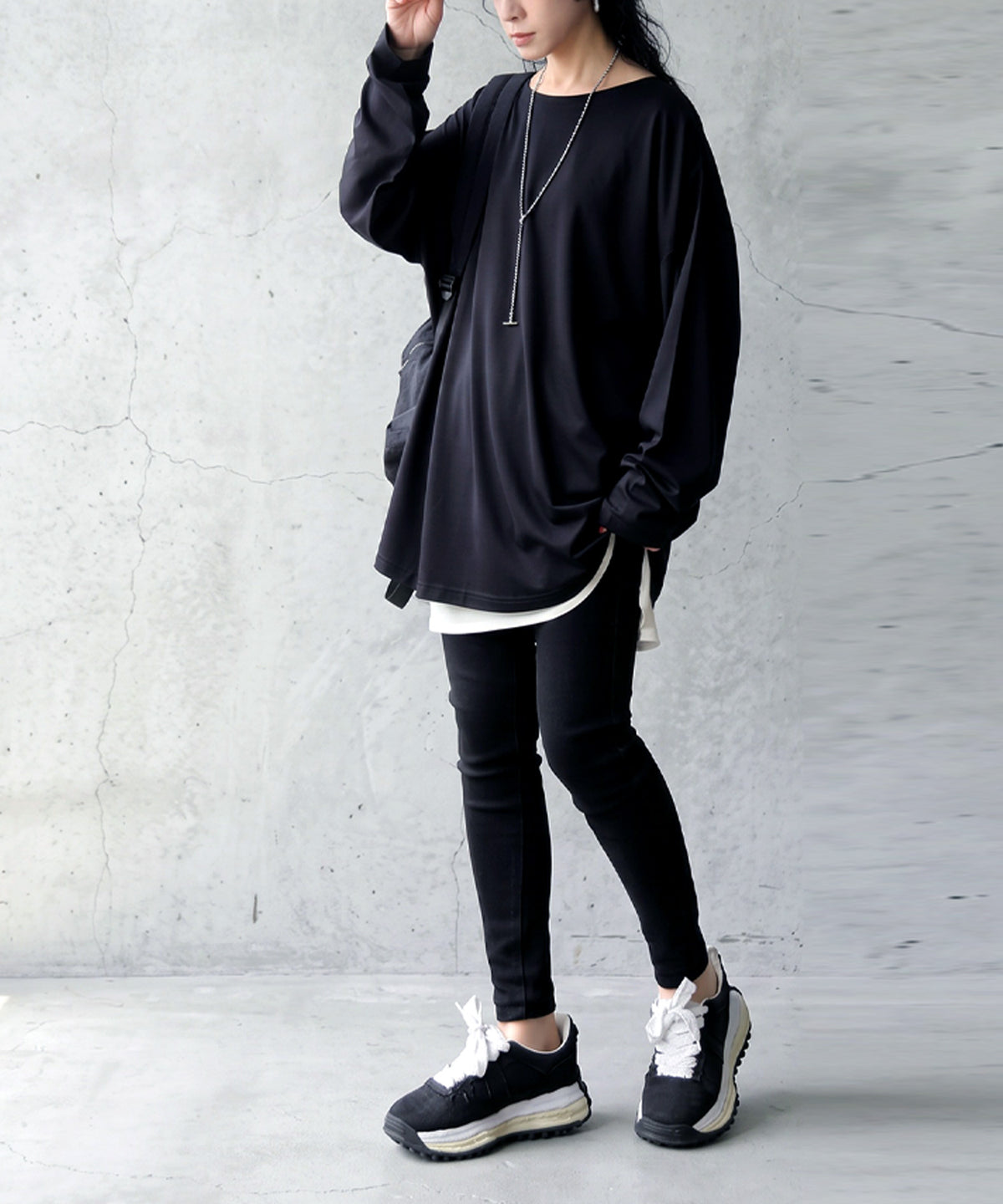 Cool-Touch, Smooth-Textured Long-Sleeved T-Shirt Ladies