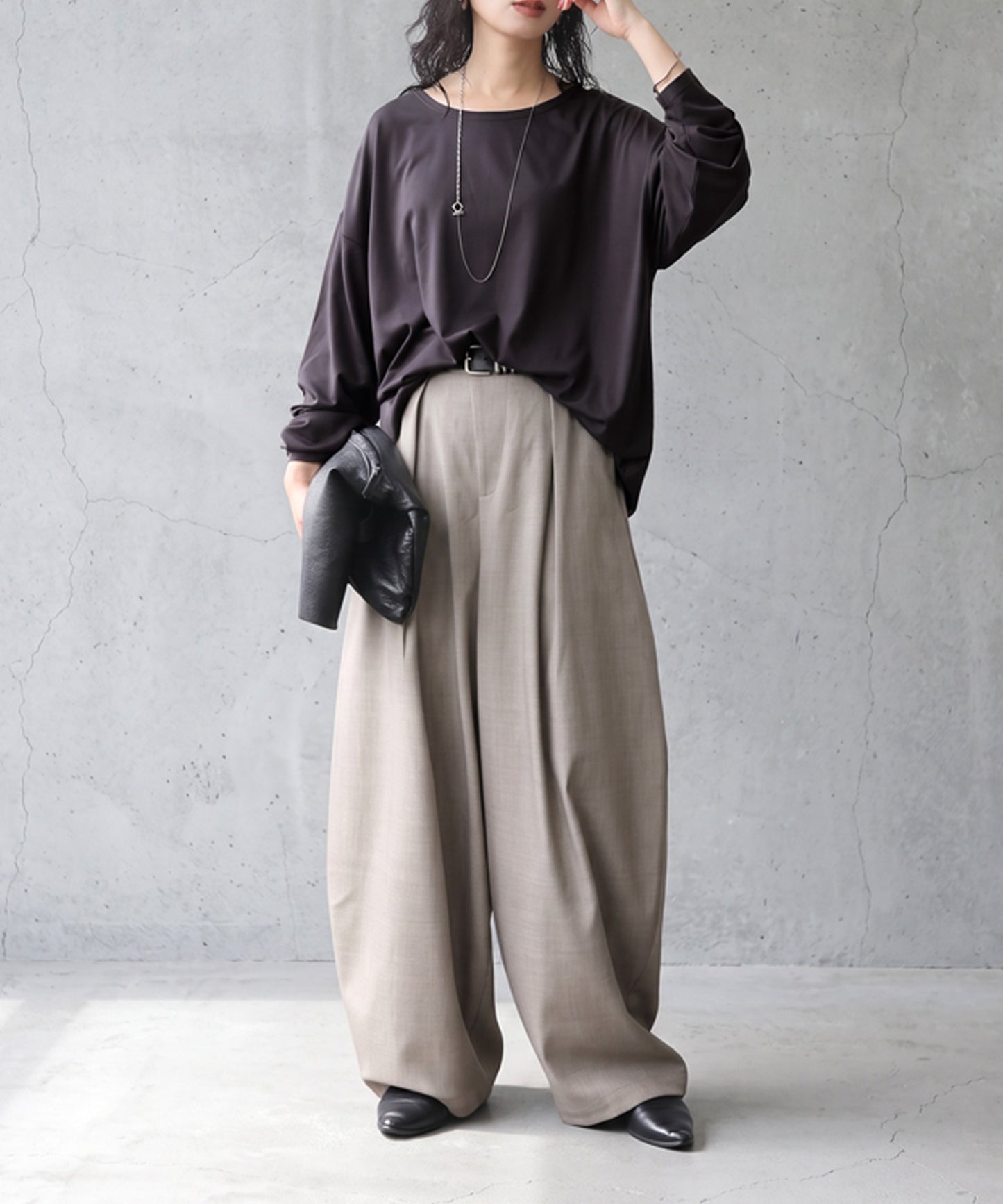 Cool-Touch, Smooth-Textured Long-Sleeved T-Shirt Ladies