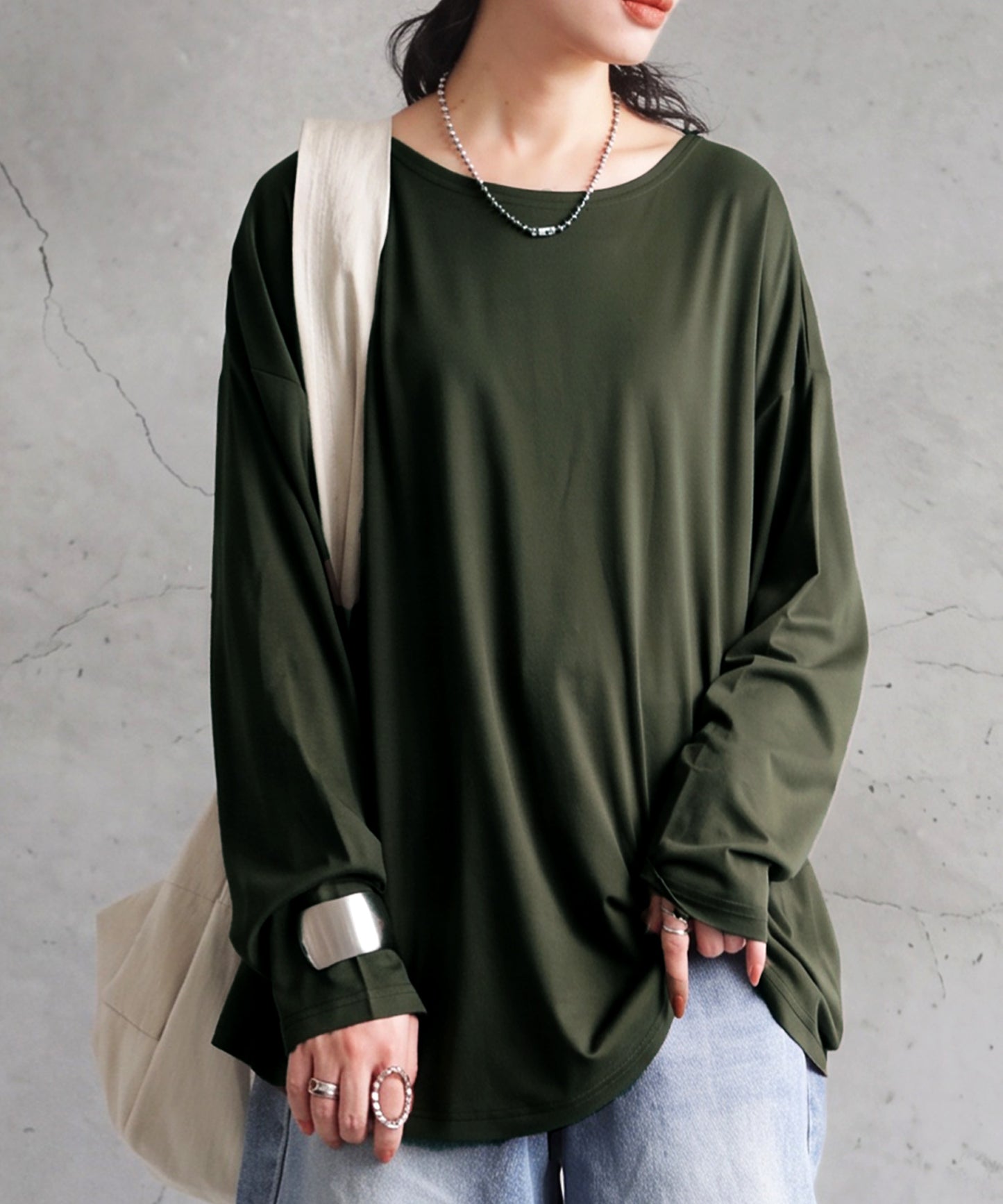 Cool-Touch, Smooth-Textured Long-Sleeved T-Shirt Ladies