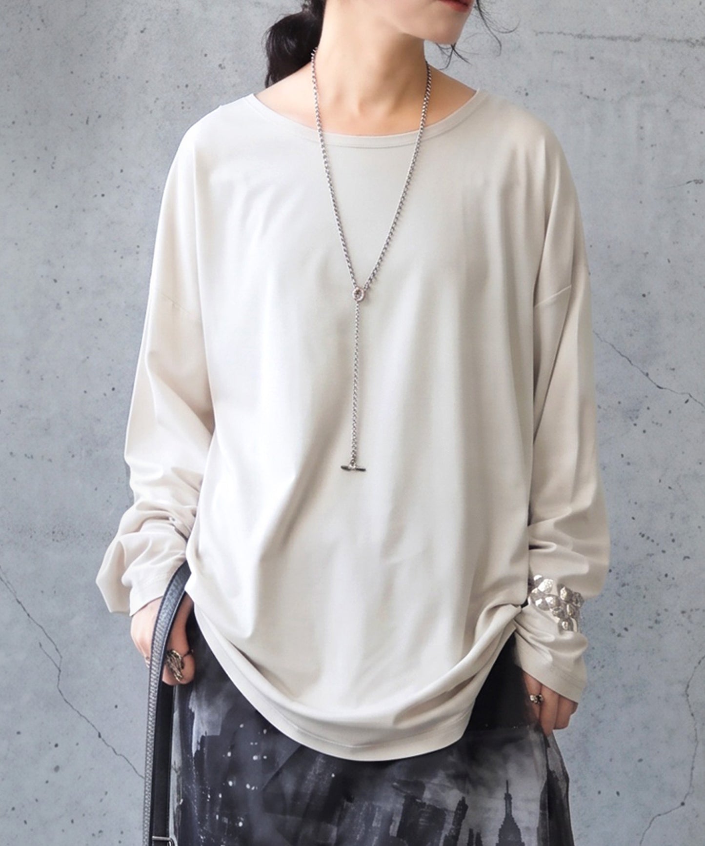 Cool-Touch, Smooth-Textured Long-Sleeved T-Shirt Ladies
