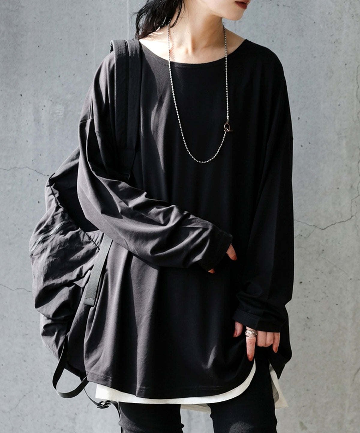 Cool-Touch, Smooth-Textured Long-Sleeved T-Shirt Ladies