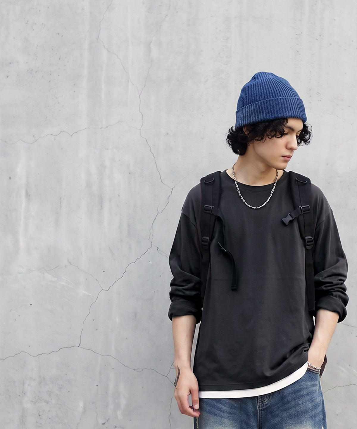 Cool-Touch, Smooth-Textured Long-Sleeved T-Shirt Men’s