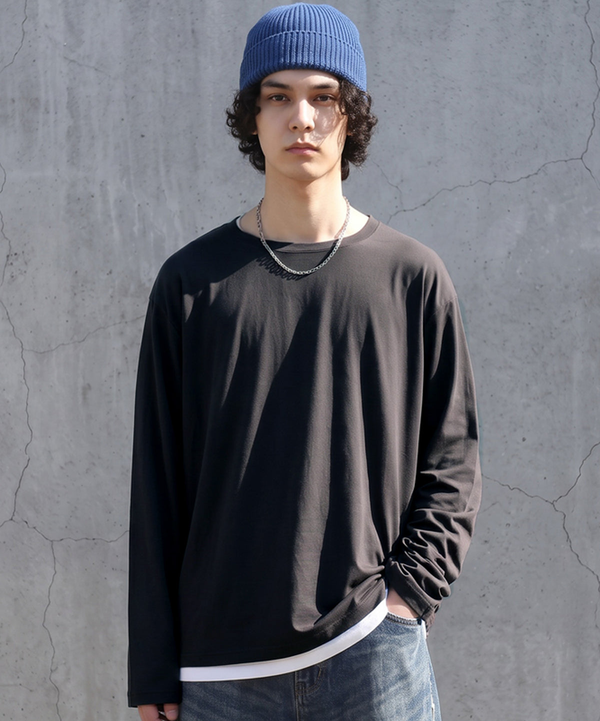 Cool-Touch, Smooth-Textured Long-Sleeved T-Shirt Men’s
