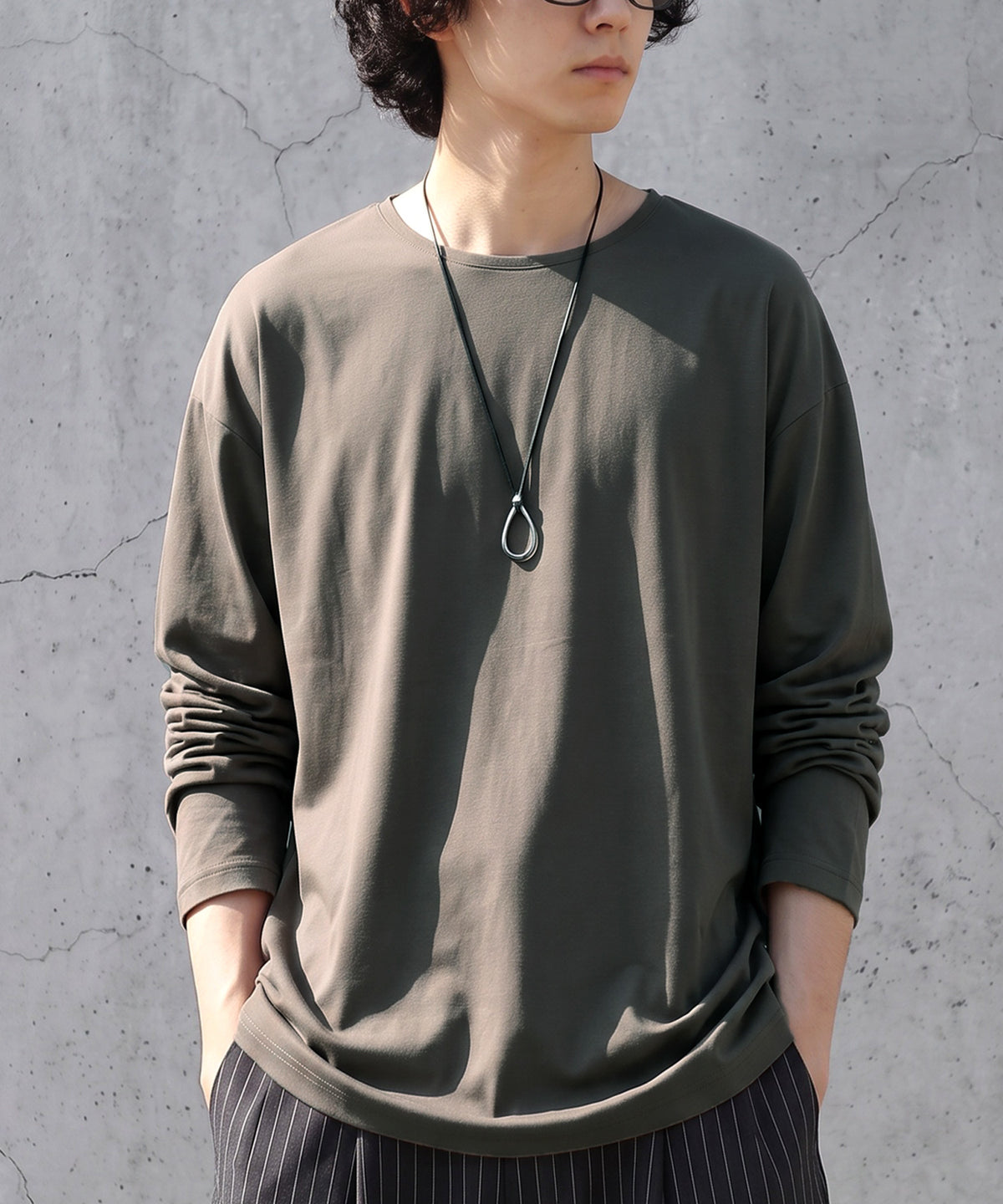 Cool-Touch, Smooth-Textured Long-Sleeved T-Shirt Men’s