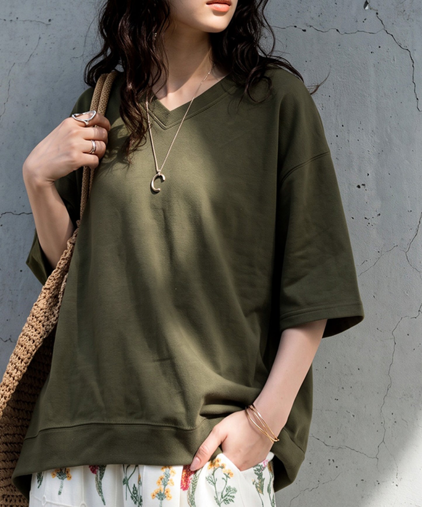 100% Cotton Drop Shoulder T-Shirt Ladies