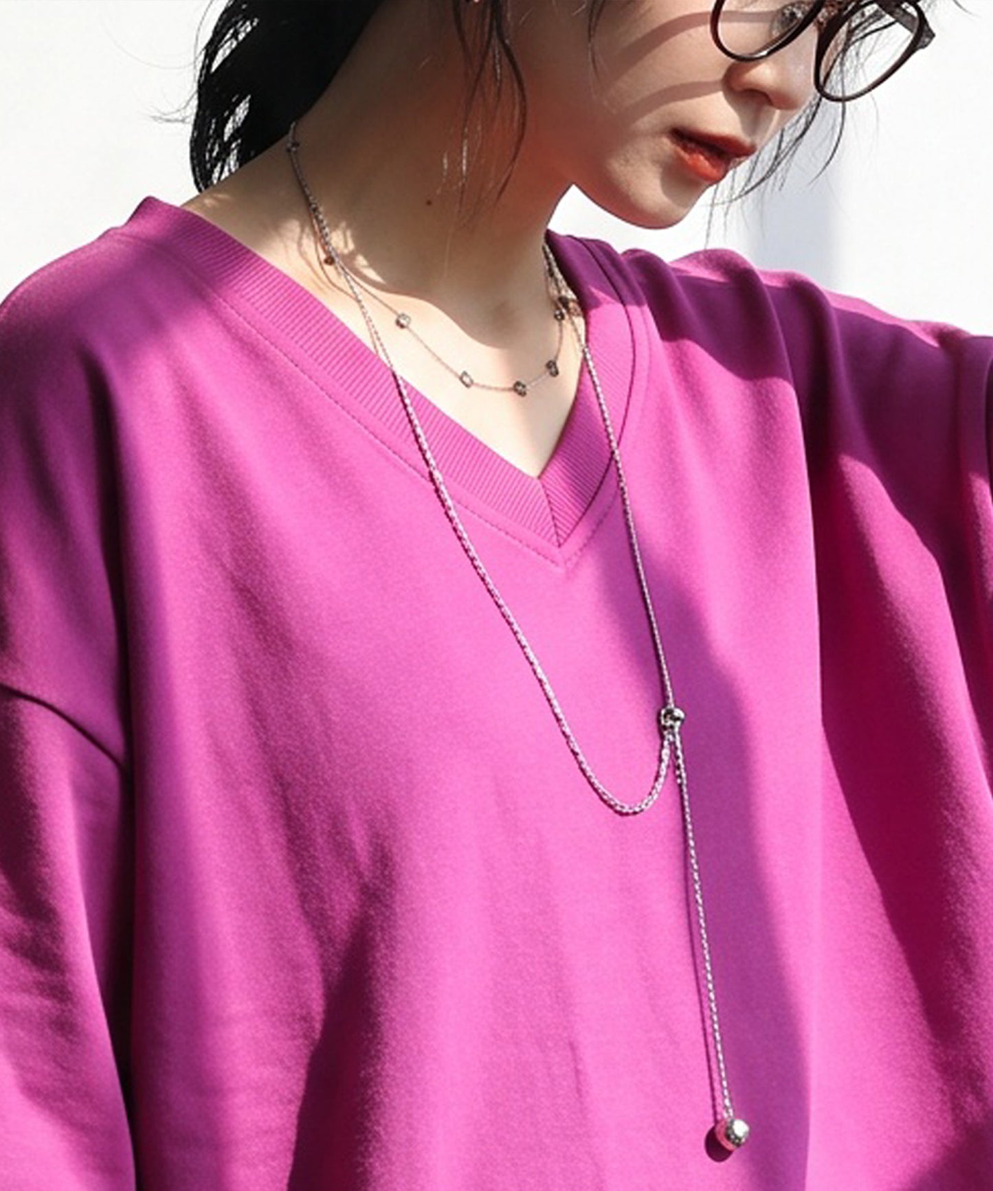 100% Cotton Drop Shoulder T-Shirt Ladies