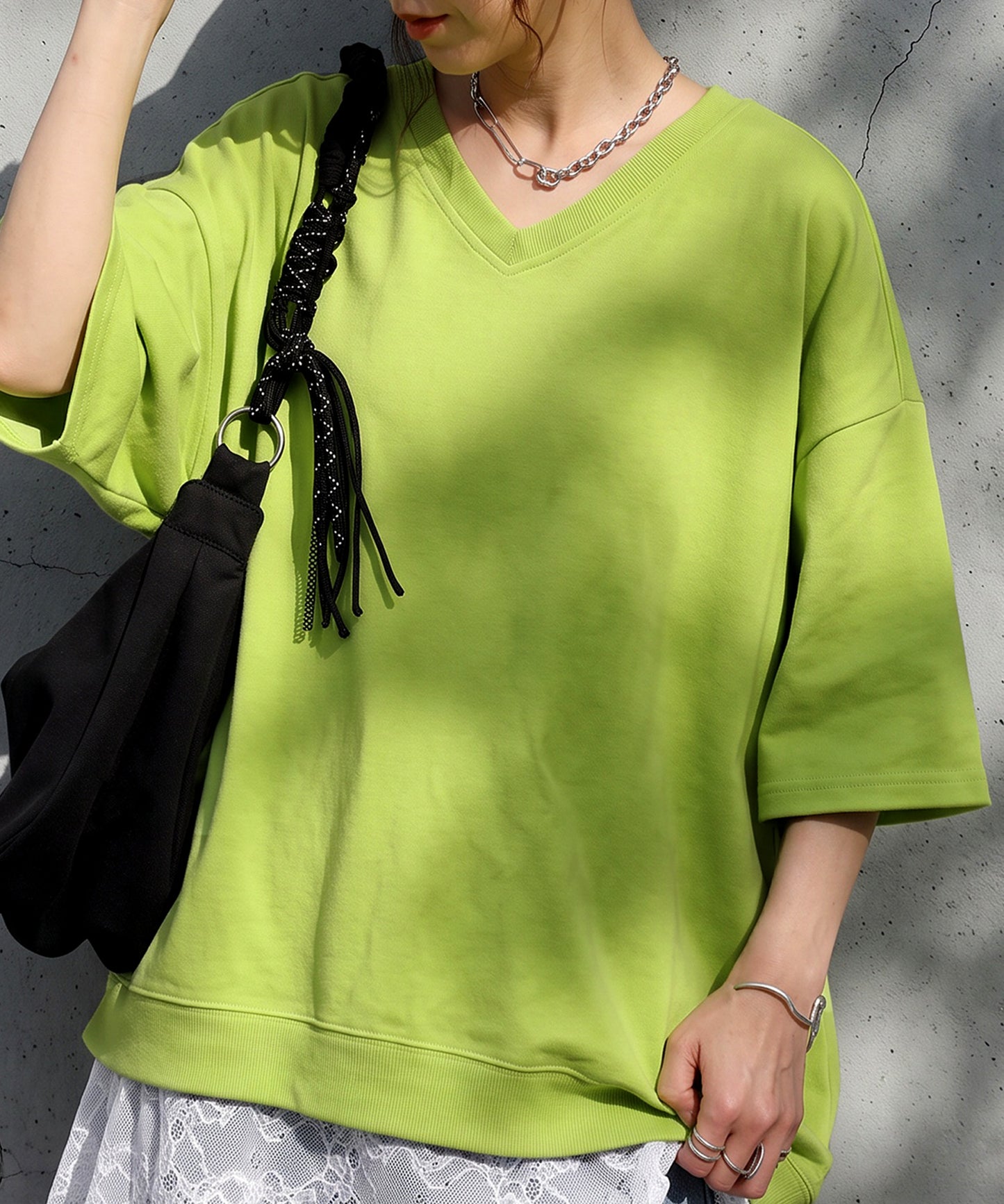 100% Cotton Drop Shoulder T-Shirt Ladies