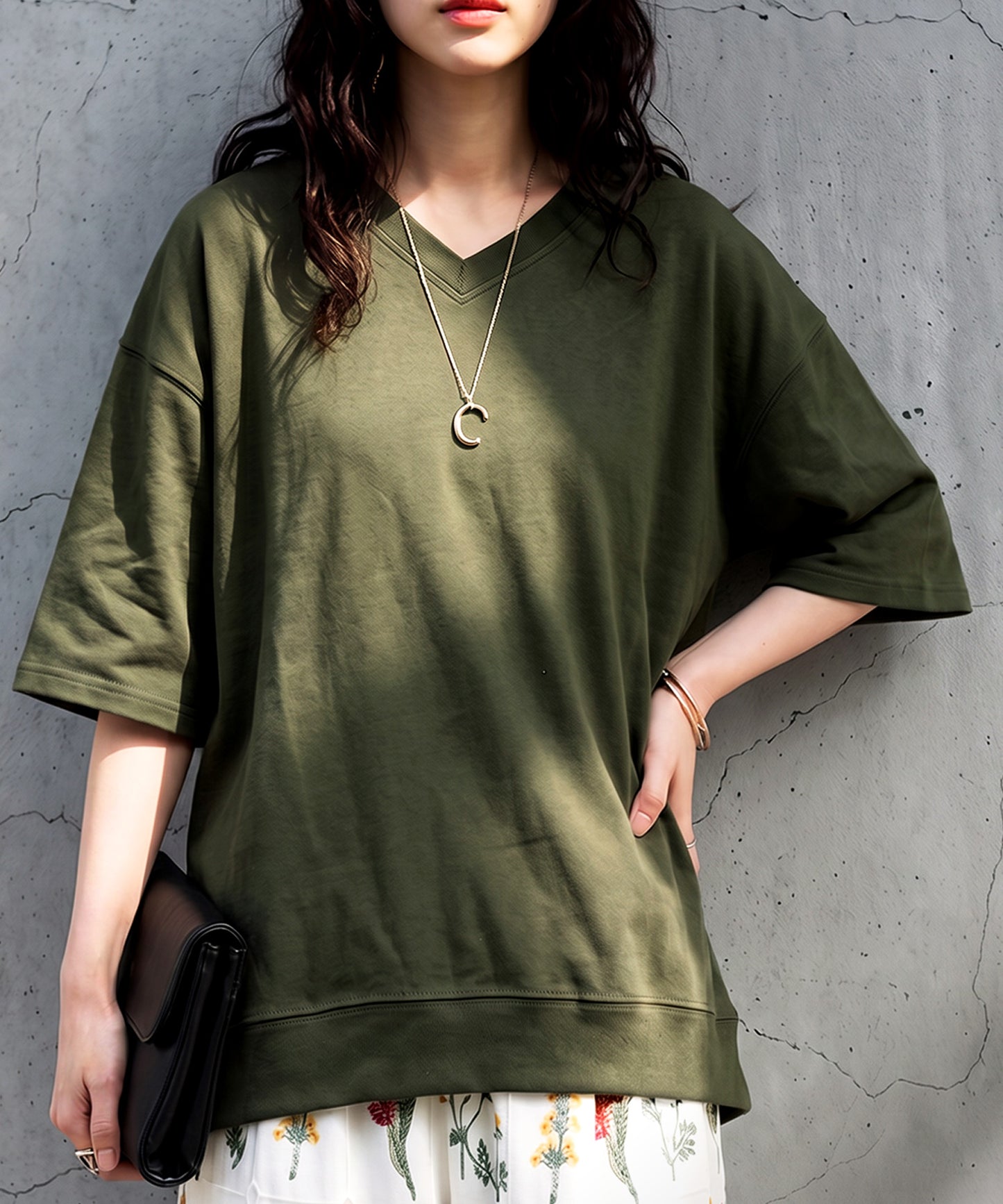 100% Cotton Drop Shoulder T-Shirt Ladies