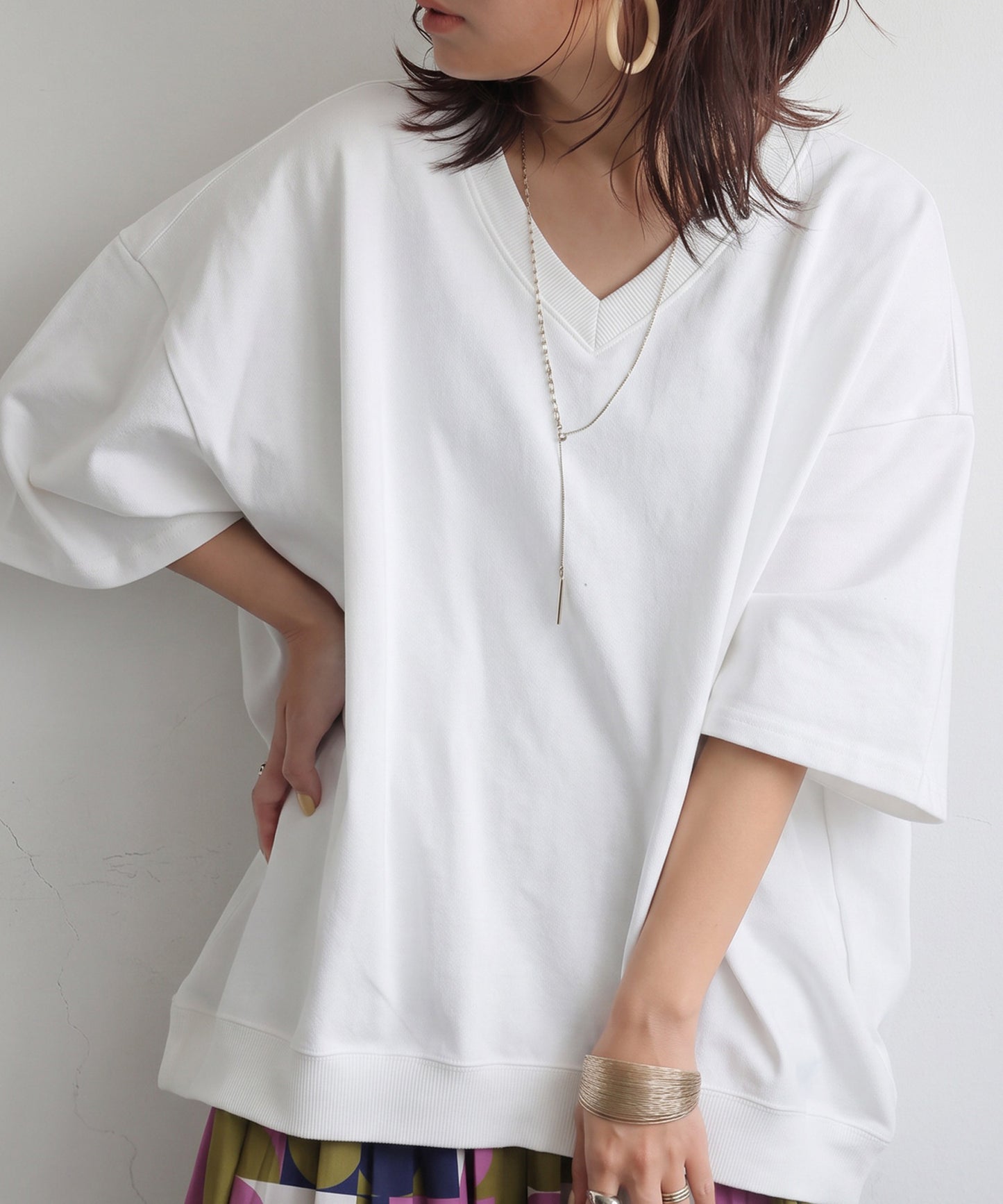 100% Cotton Drop Shoulder T-Shirt Ladies
