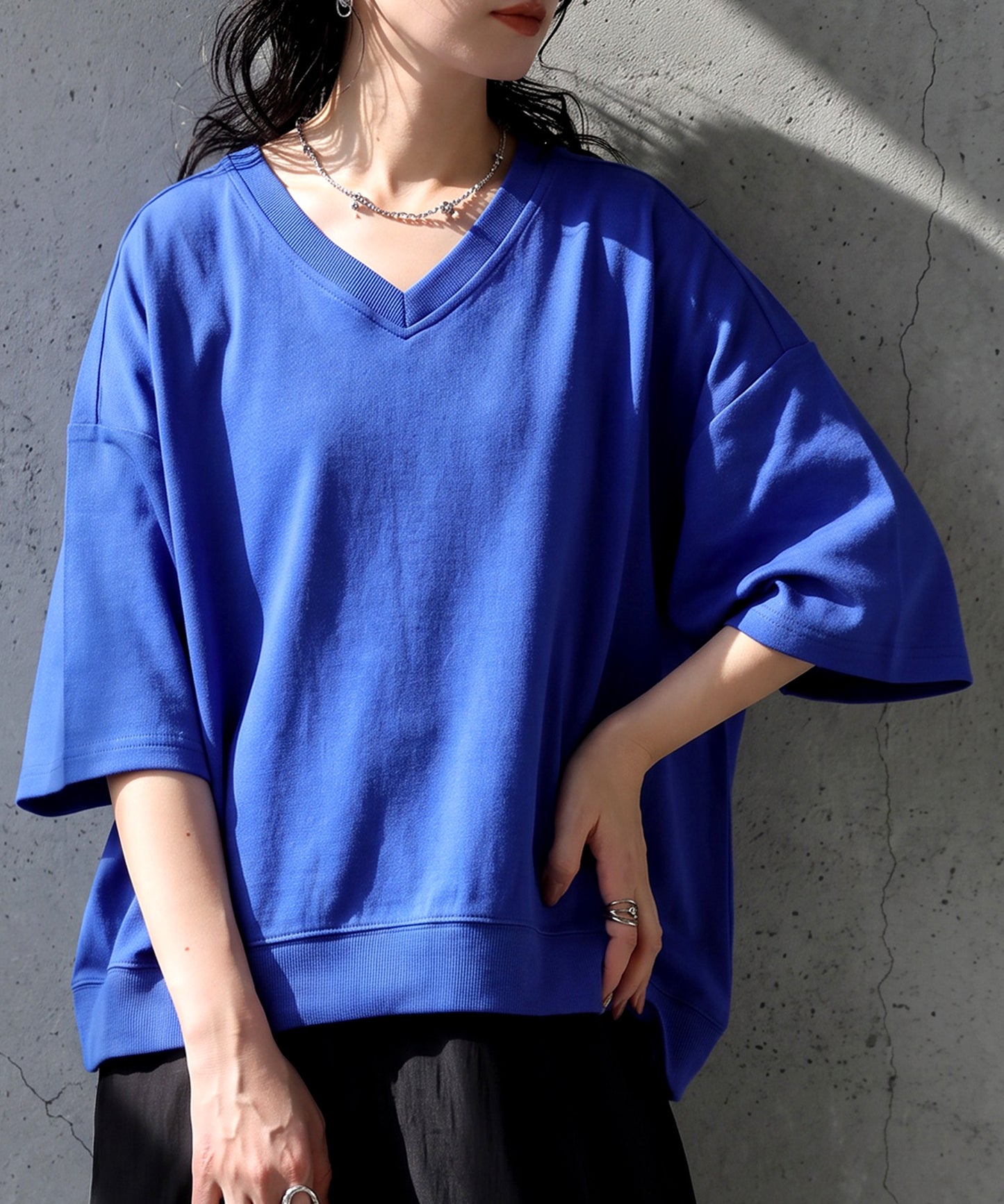 100% Cotton Drop Shoulder T-Shirt Ladies