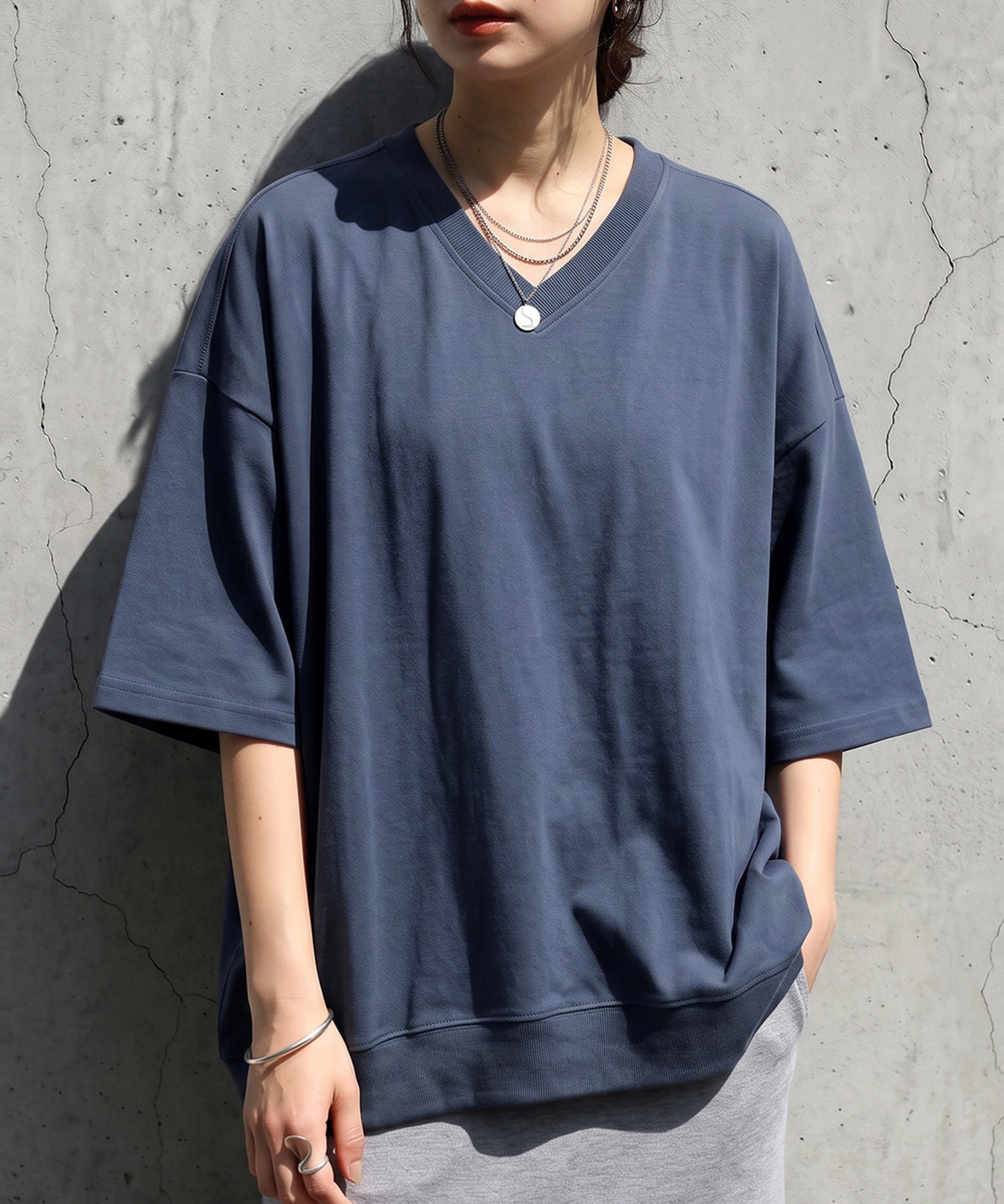 100% Cotton Drop Shoulder T-Shirt Ladies
