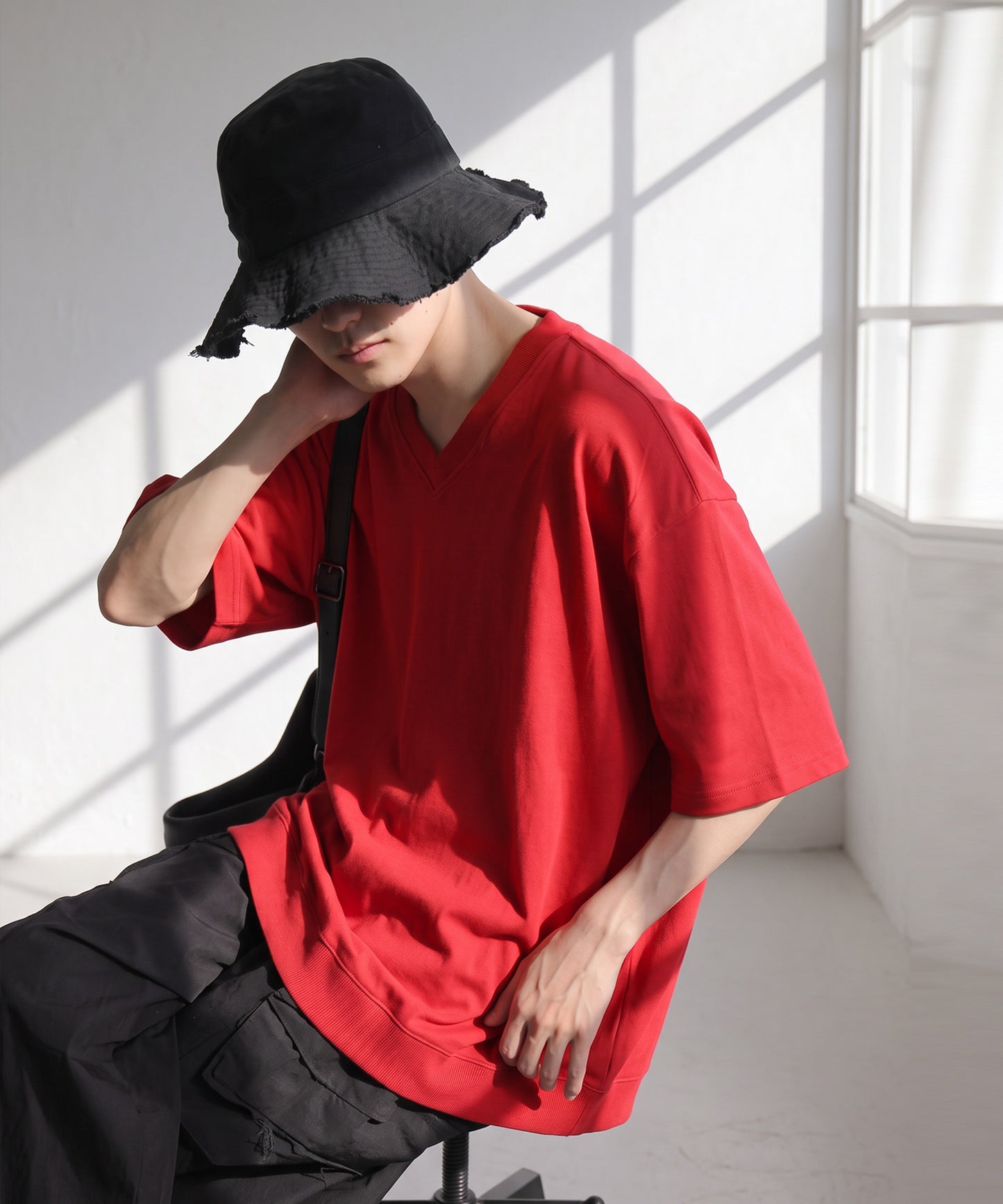 100% Cotton Drop Shoulder T-Shirt Men’s