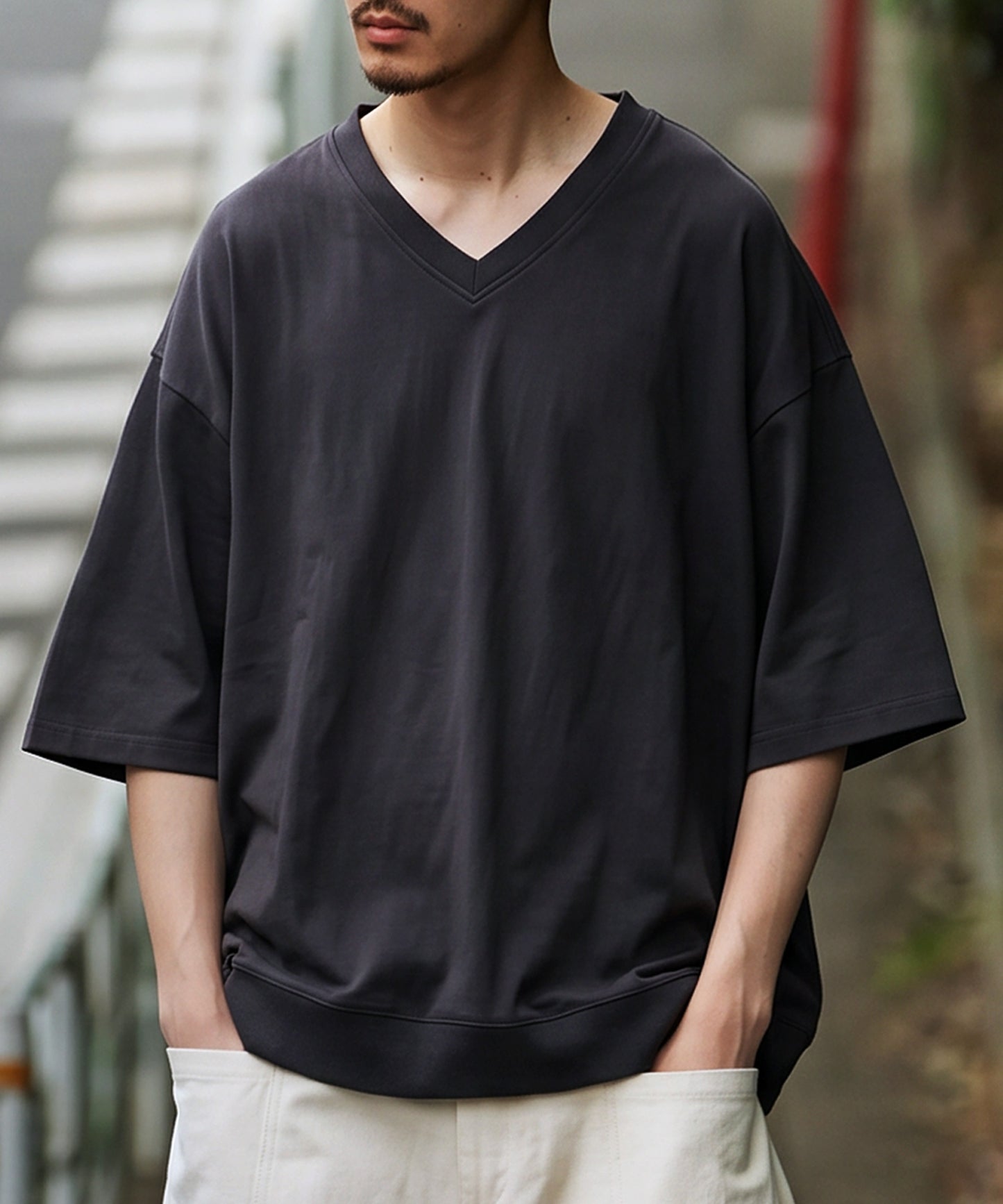 100% Cotton Drop Shoulder T-Shirt Men’s